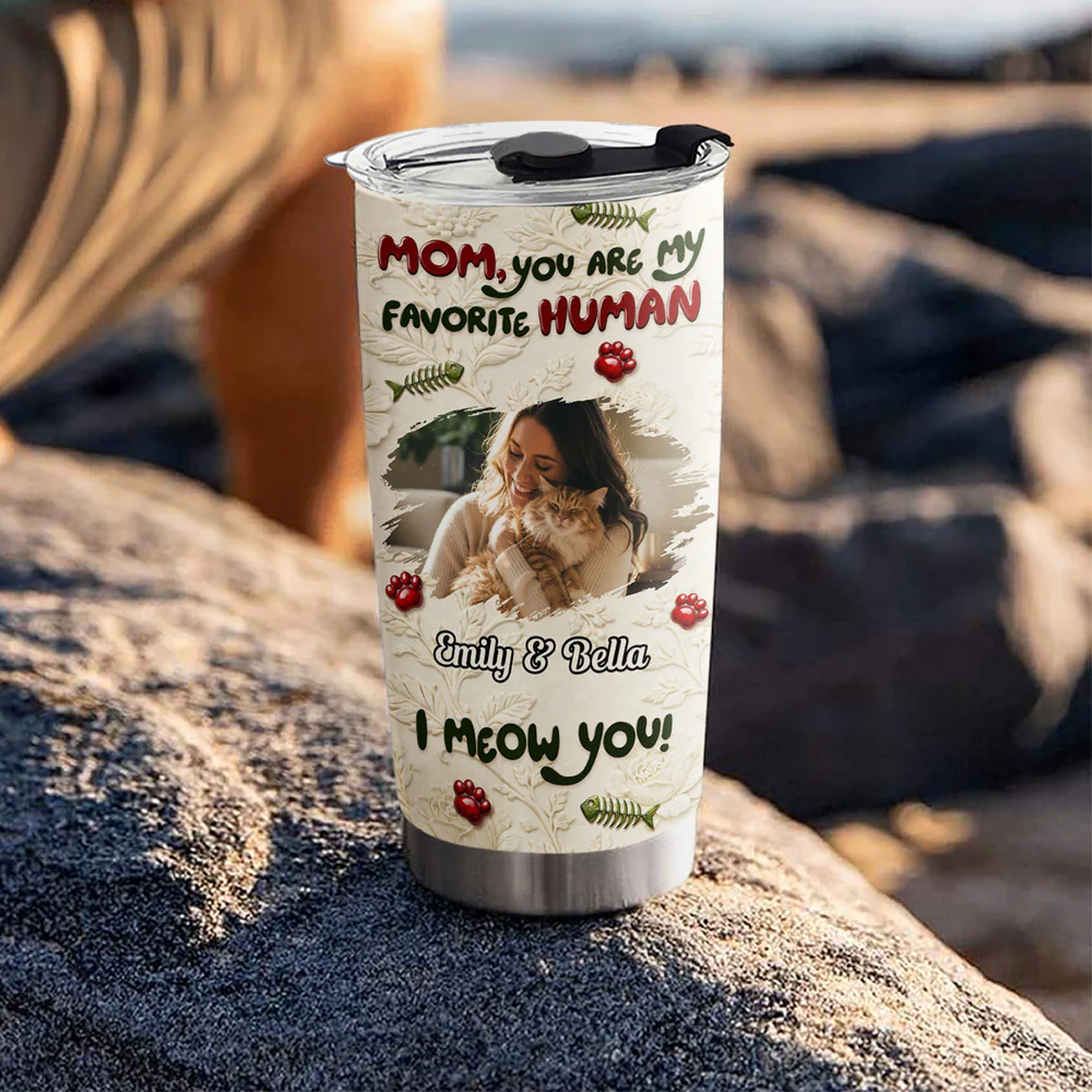 We Meow You Photo - Personalized Custom 3D Effect Tumbler - Image 3