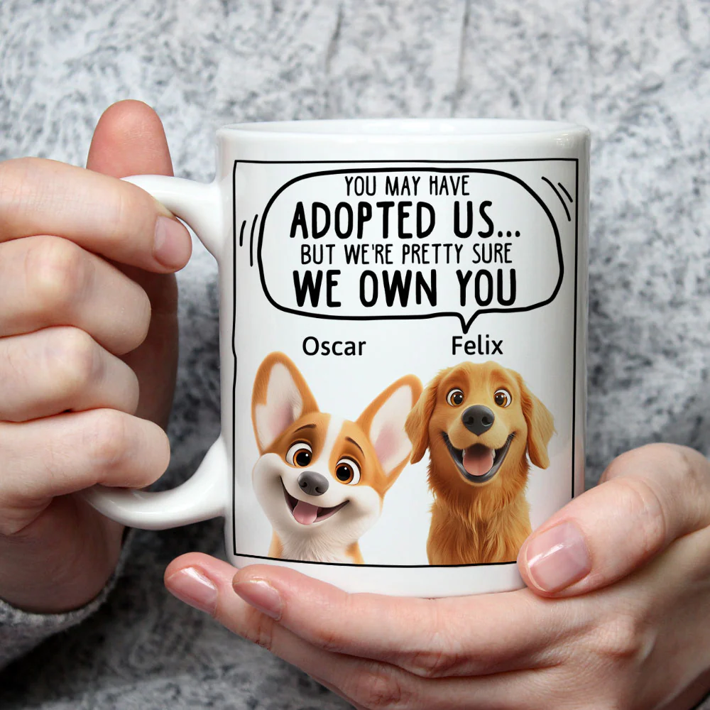We Sure We Own You Cartoon - Personalized Custom Coffee Mug - Image 3