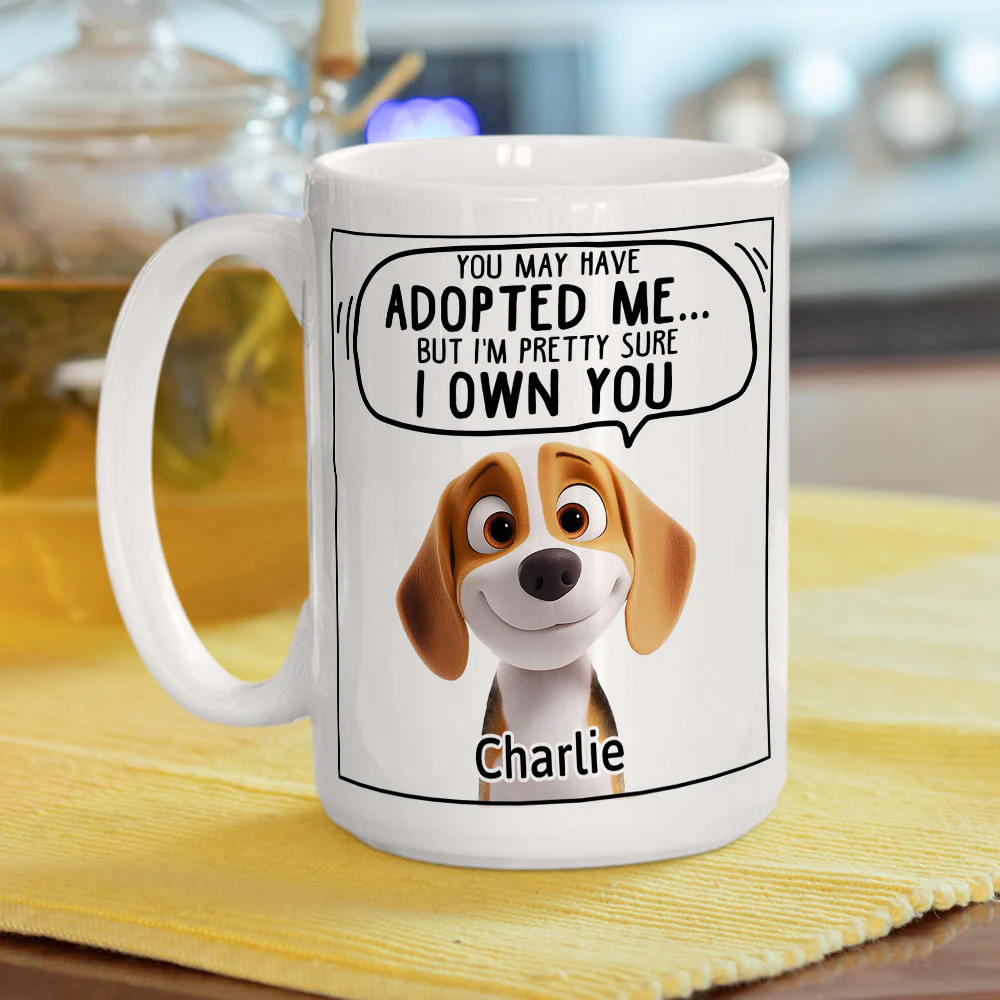 We Sure We Own You Cartoon - Personalized Custom Coffee Mug - Image 5
