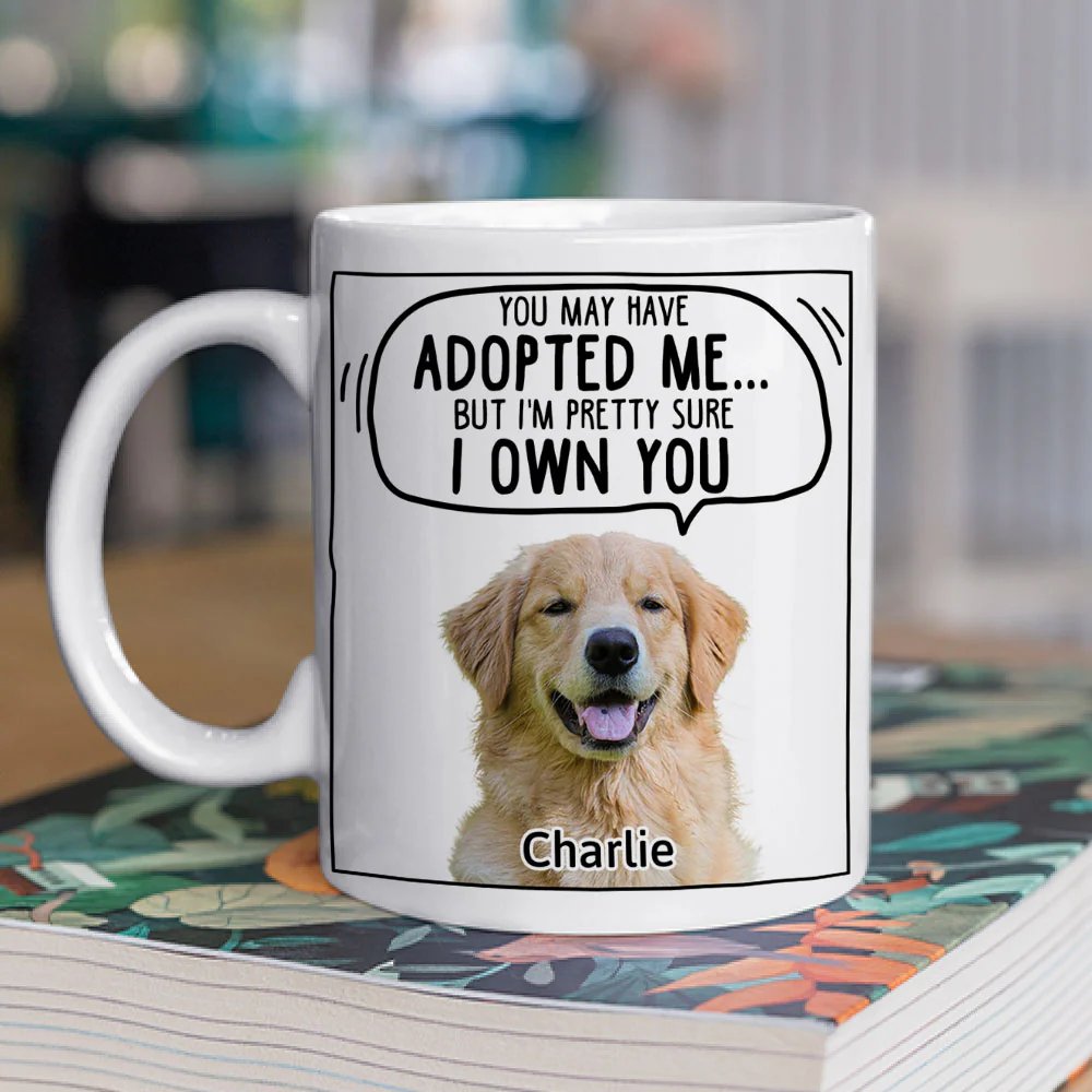 We Sure We Own You Cartoon Photo - Personalized Custom Coffee Mug - Image 2