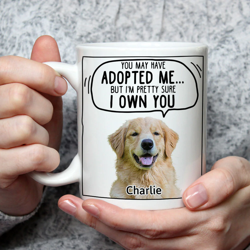 We Sure We Own You Cartoon Photo - Personalized Custom Coffee Mug - Image 3