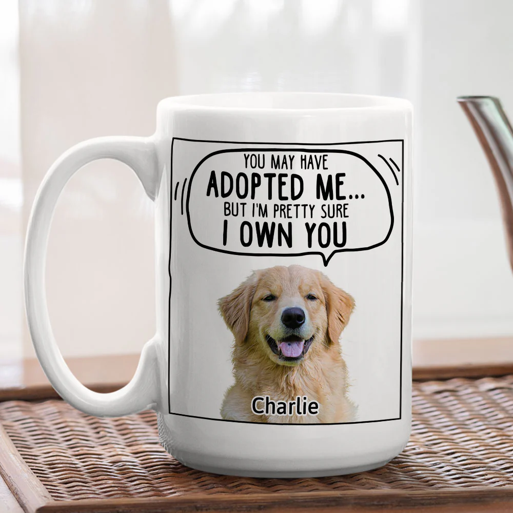 We Sure We Own You Cartoon Photo - Personalized Custom Coffee Mug - Image 5