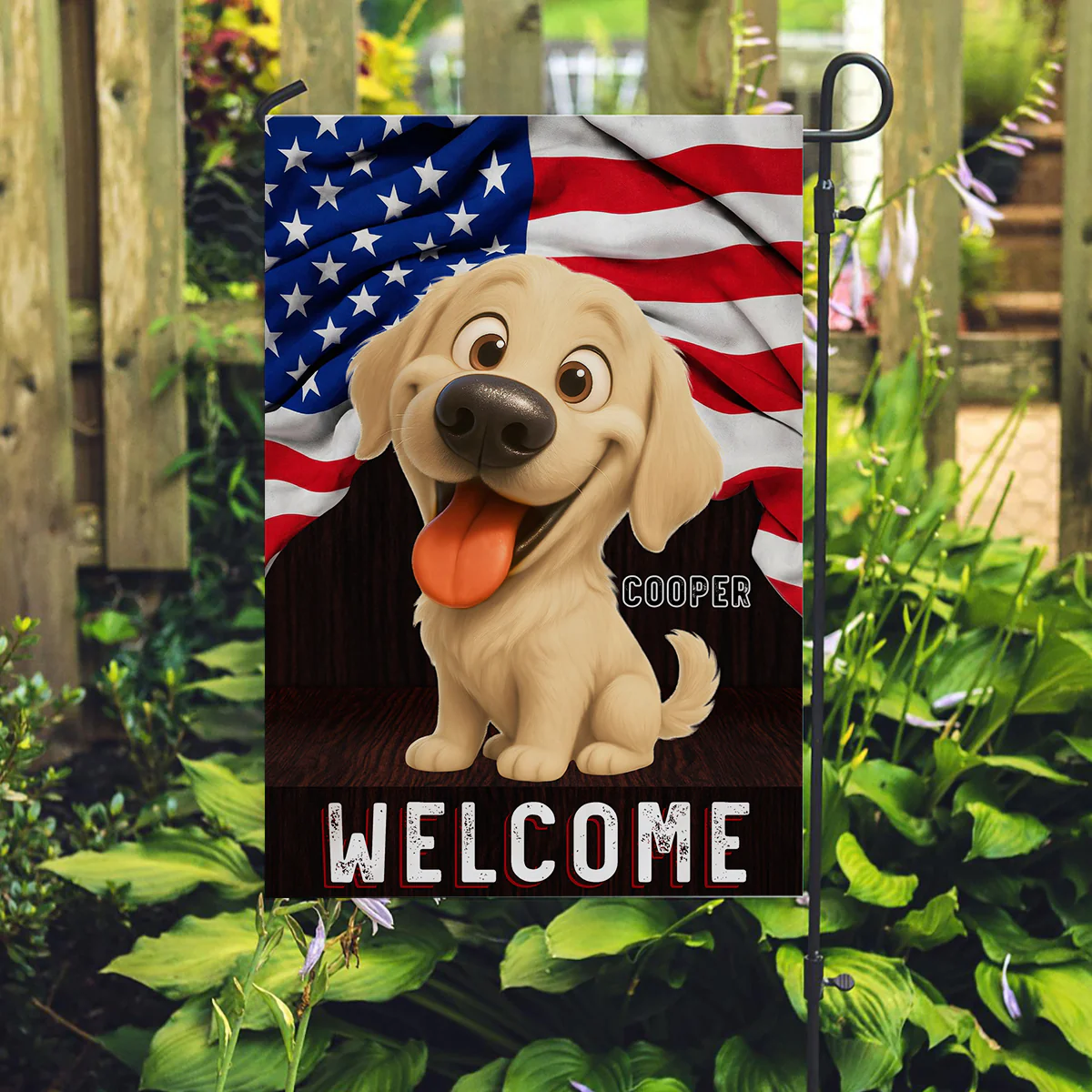 Welcome - Personalized Custom Flag - Image 2
