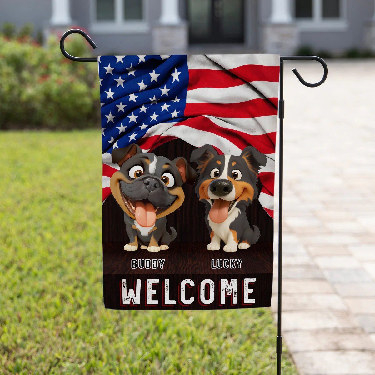 Welcome - Personalized Custom Flag - Image 4