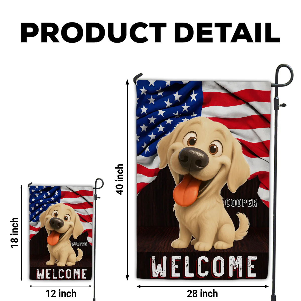 Welcome - Personalized Custom Flag - Image 6
