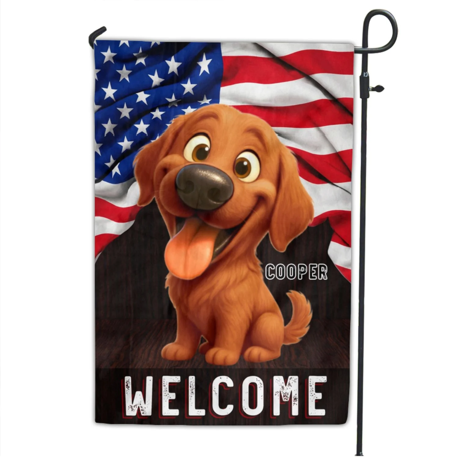 Welcome - Personalized Custom Flag - Image 7