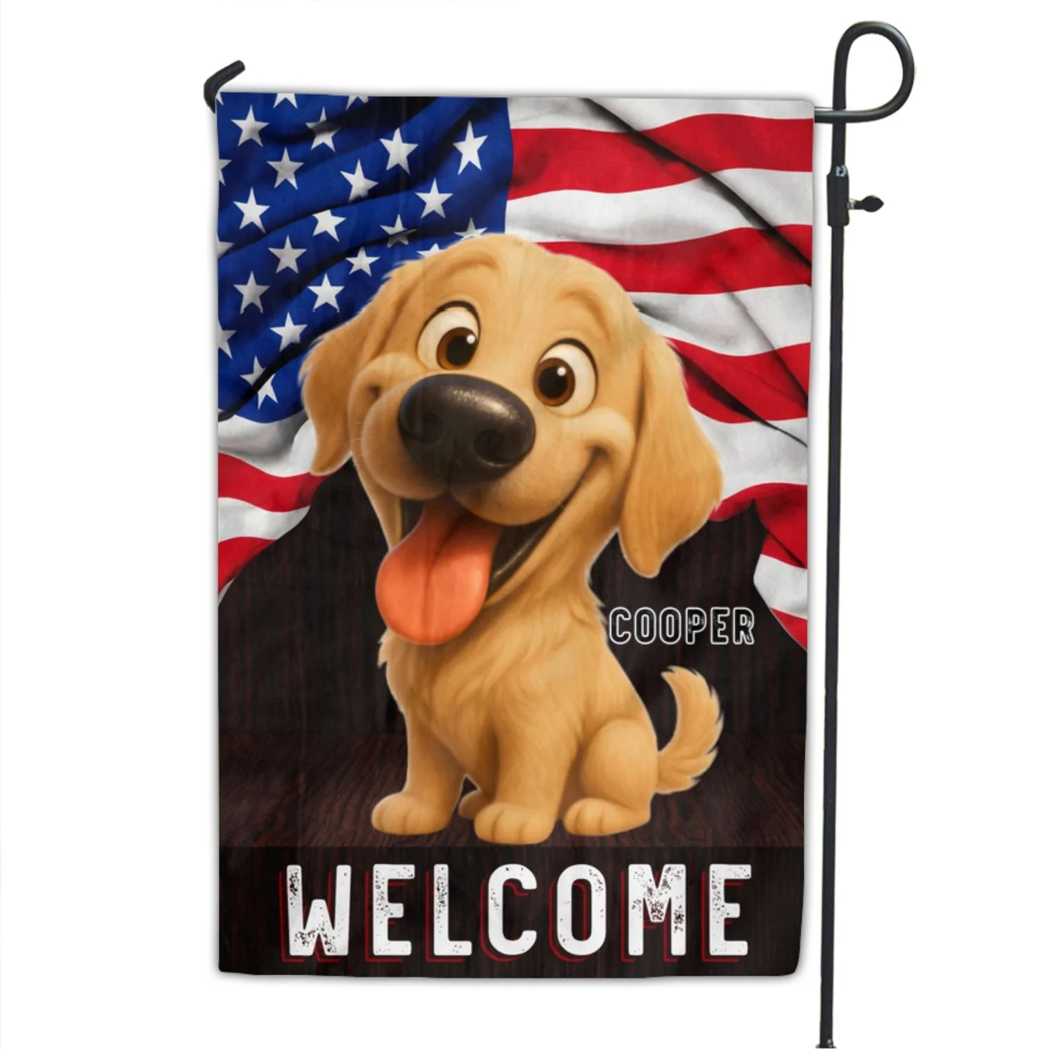 Welcome Pet Version - Personalized Custom Flag - Image 6