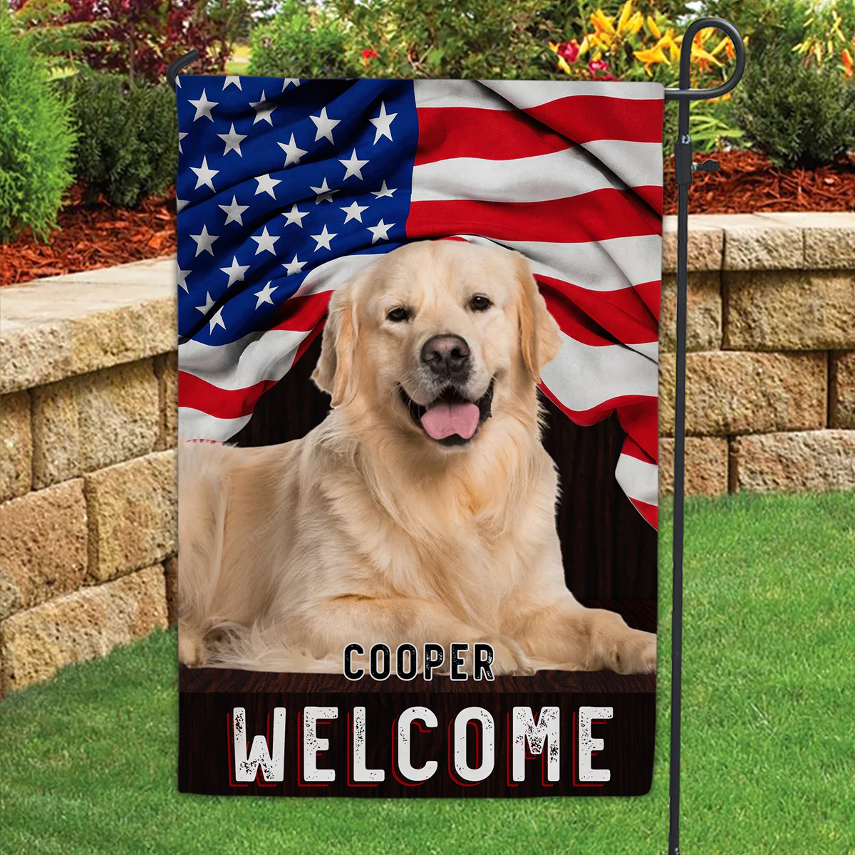 Welcome Photo - Personalized Custom Flag