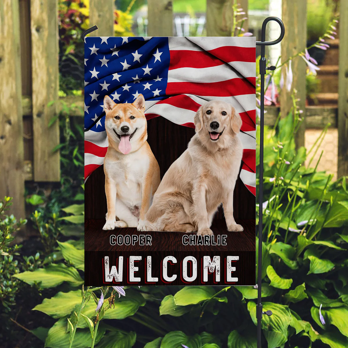 Welcome Photo - Personalized Custom Flag - Image 2