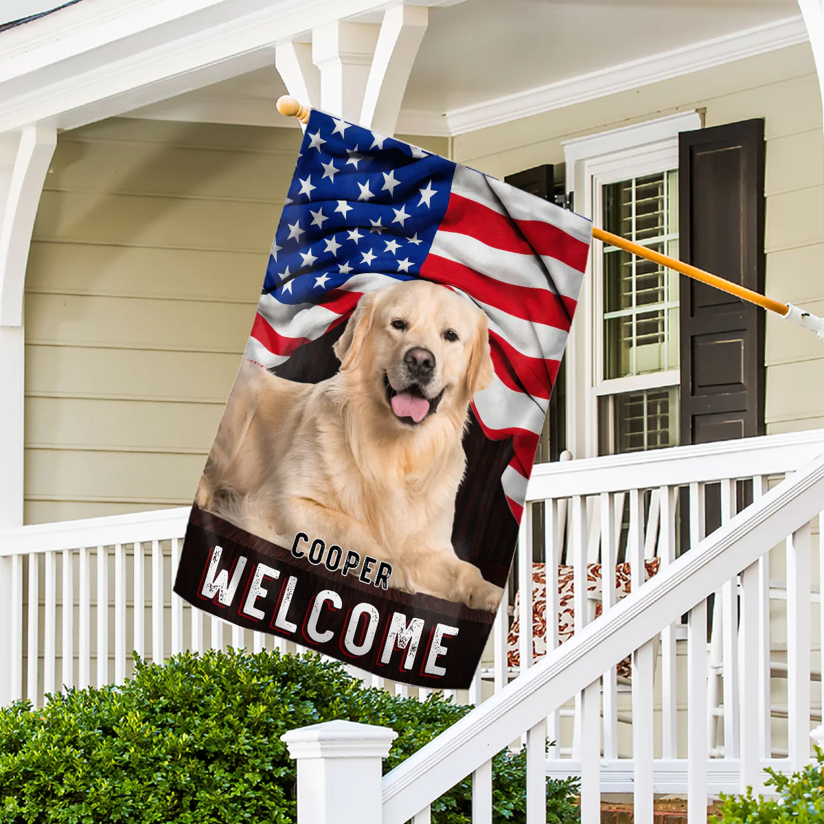 Welcome Photo - Personalized Custom Flag - Image 4