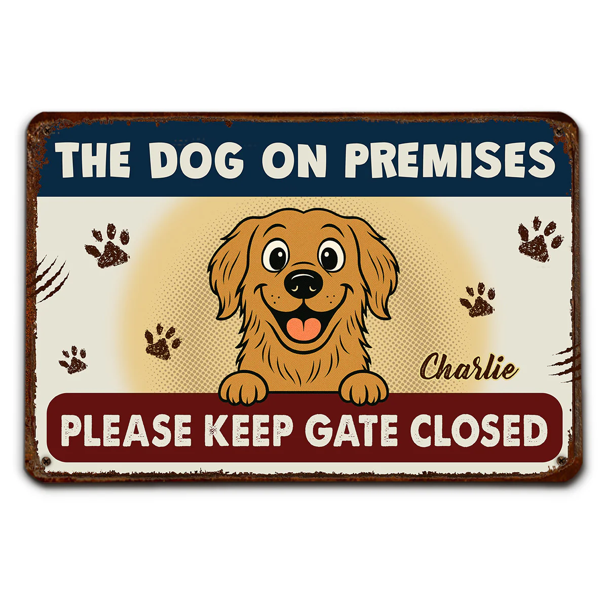 Welcome To Here - Personalized Custom Metal Sign