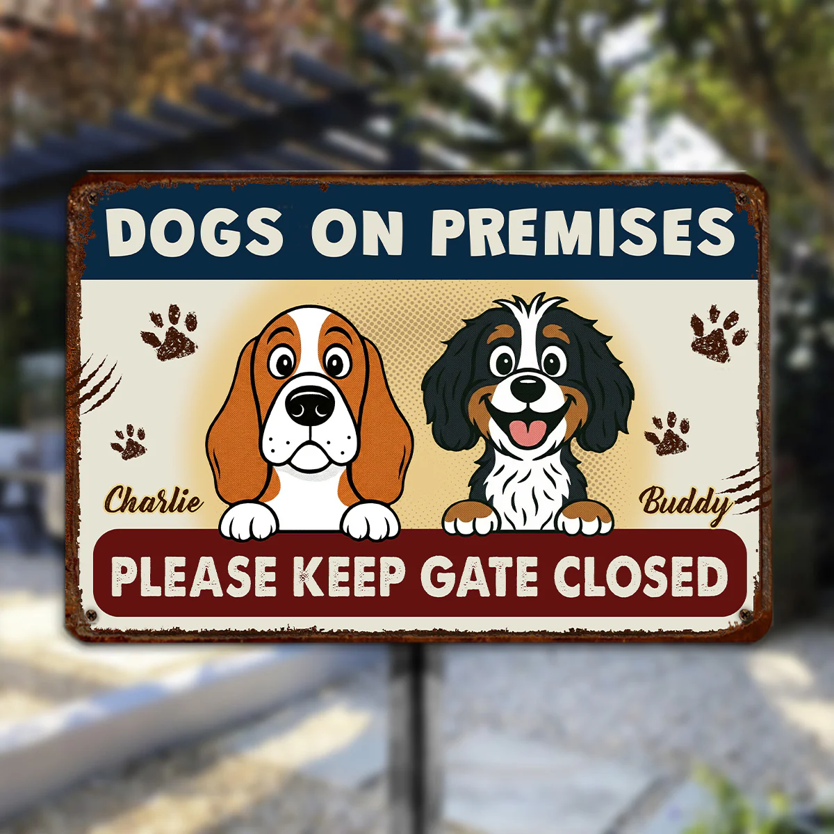 Welcome To Here - Personalized Custom Metal Sign - Image 2