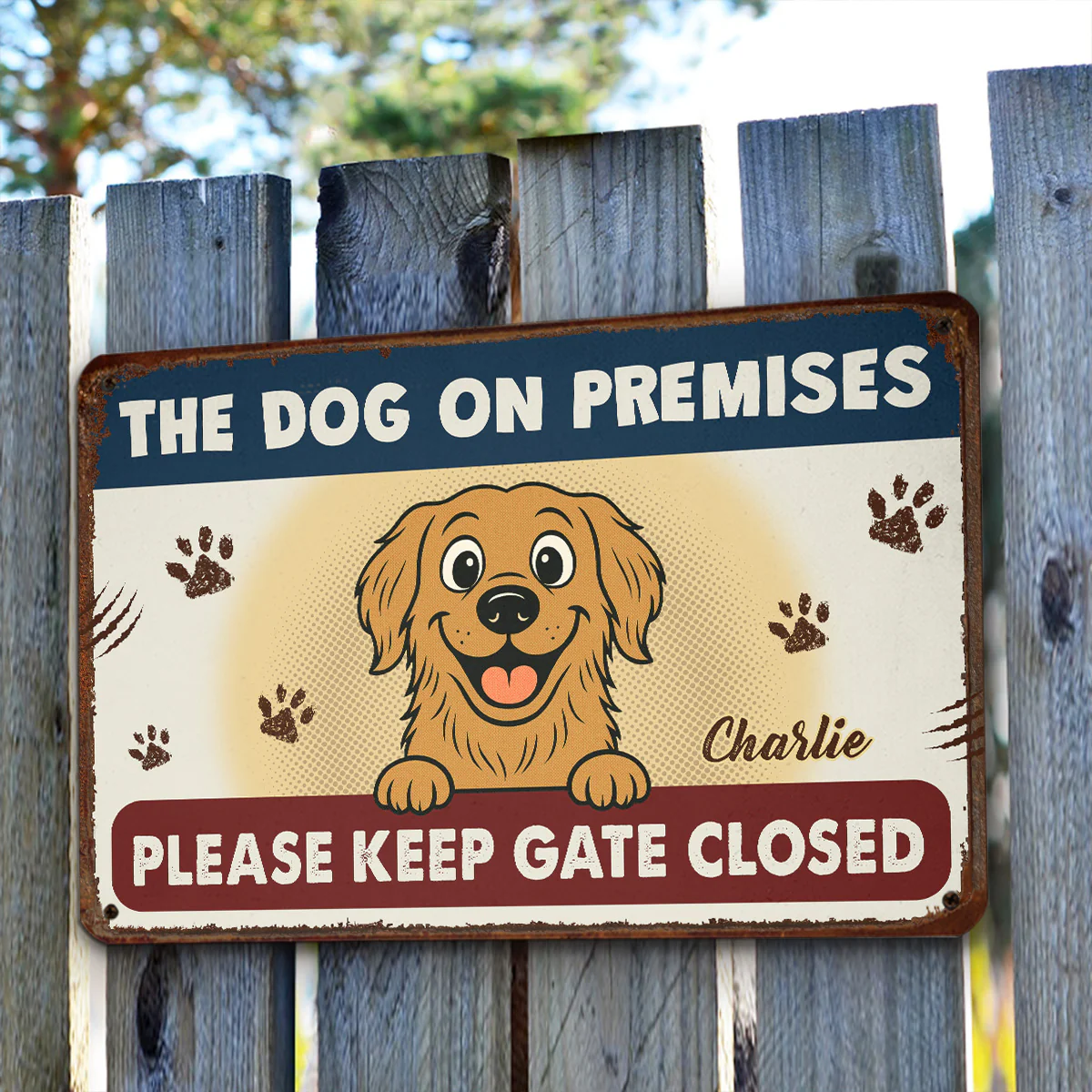 Welcome To Here - Personalized Custom Metal Sign - Image 3