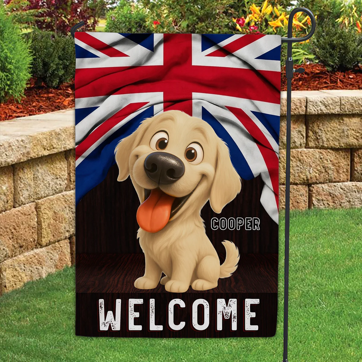 Welcome To My House - Personalized Custom Flag