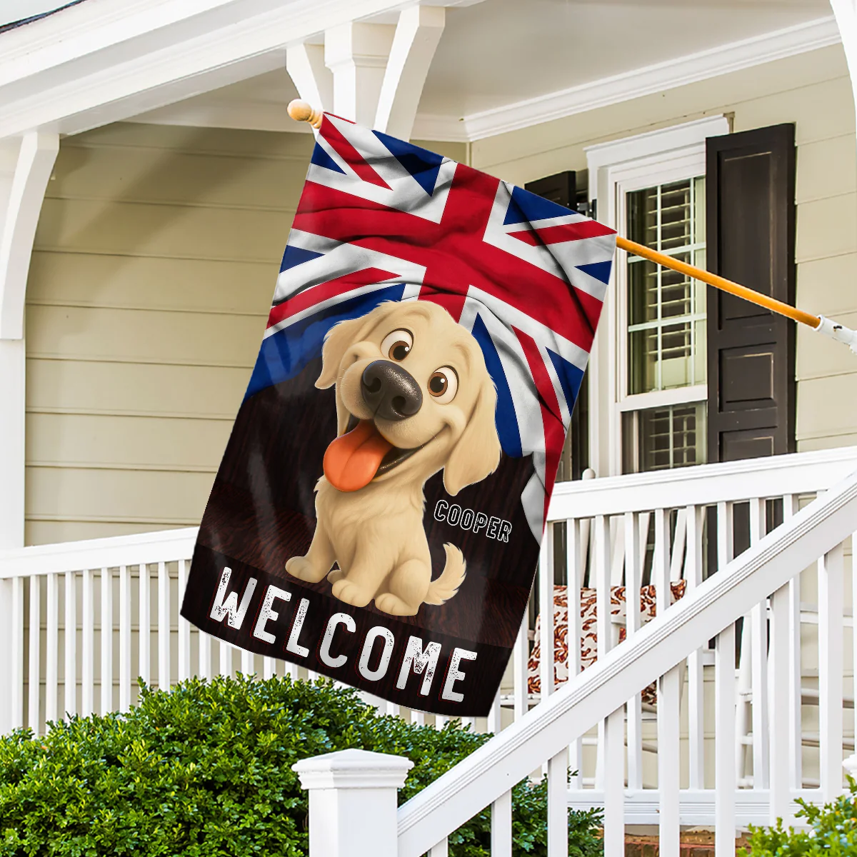 Welcome To My House - Personalized Custom Flag - Image 4