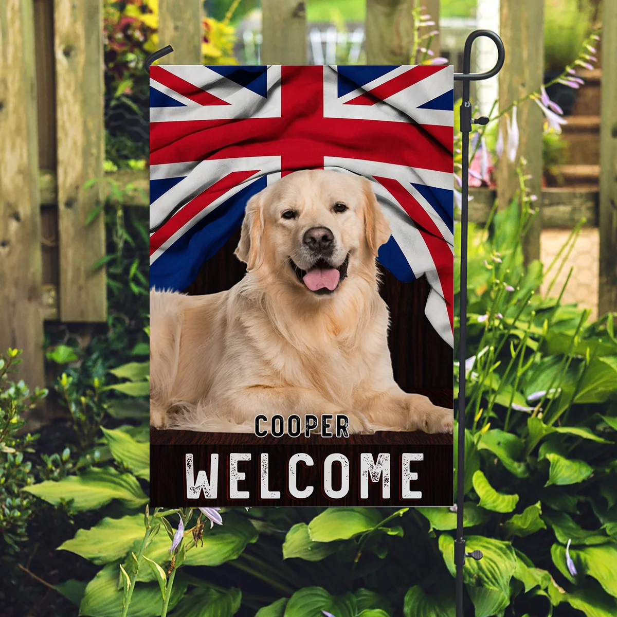 Welcome To My House Photo - Personalized Custom Flag - Image 2