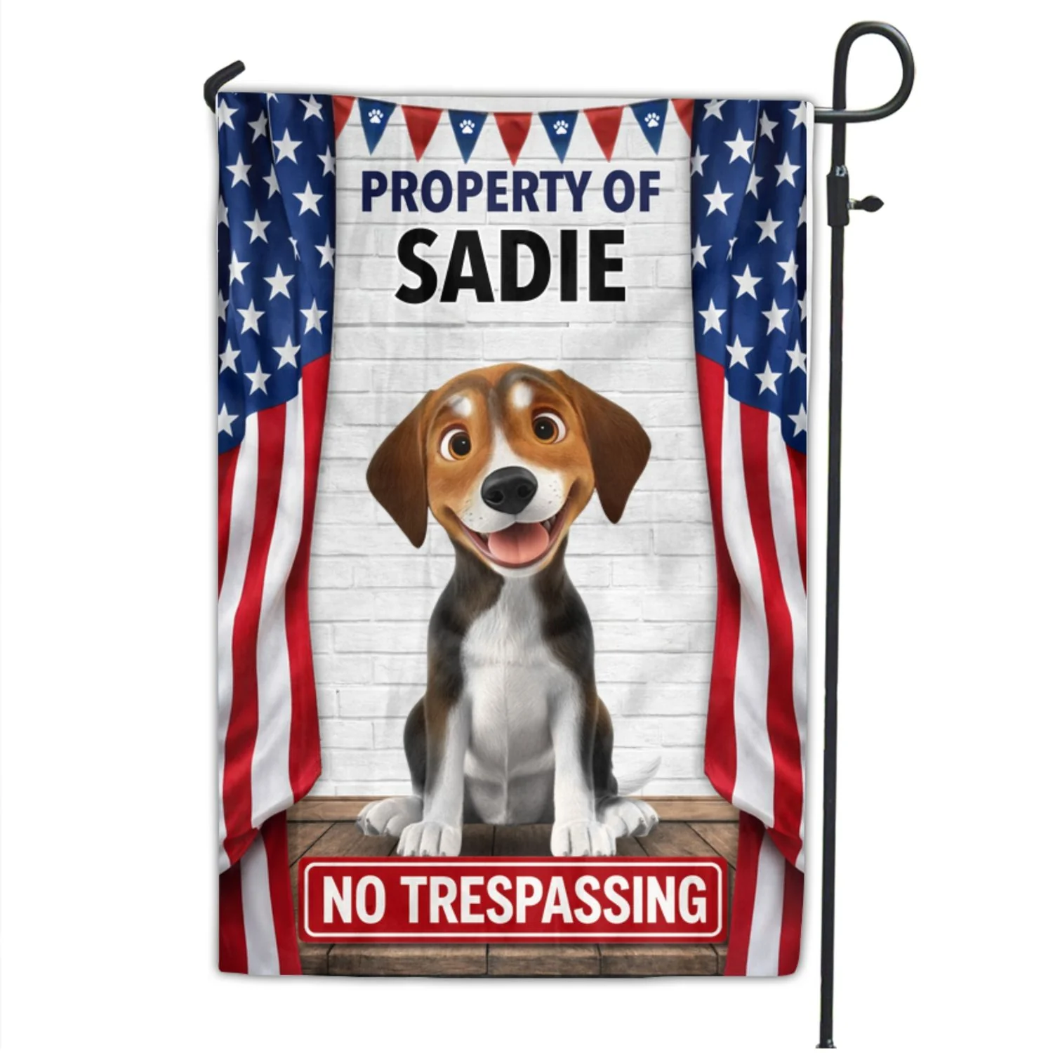 Welcome To My Property - Personalized Custom Flag - Image 6