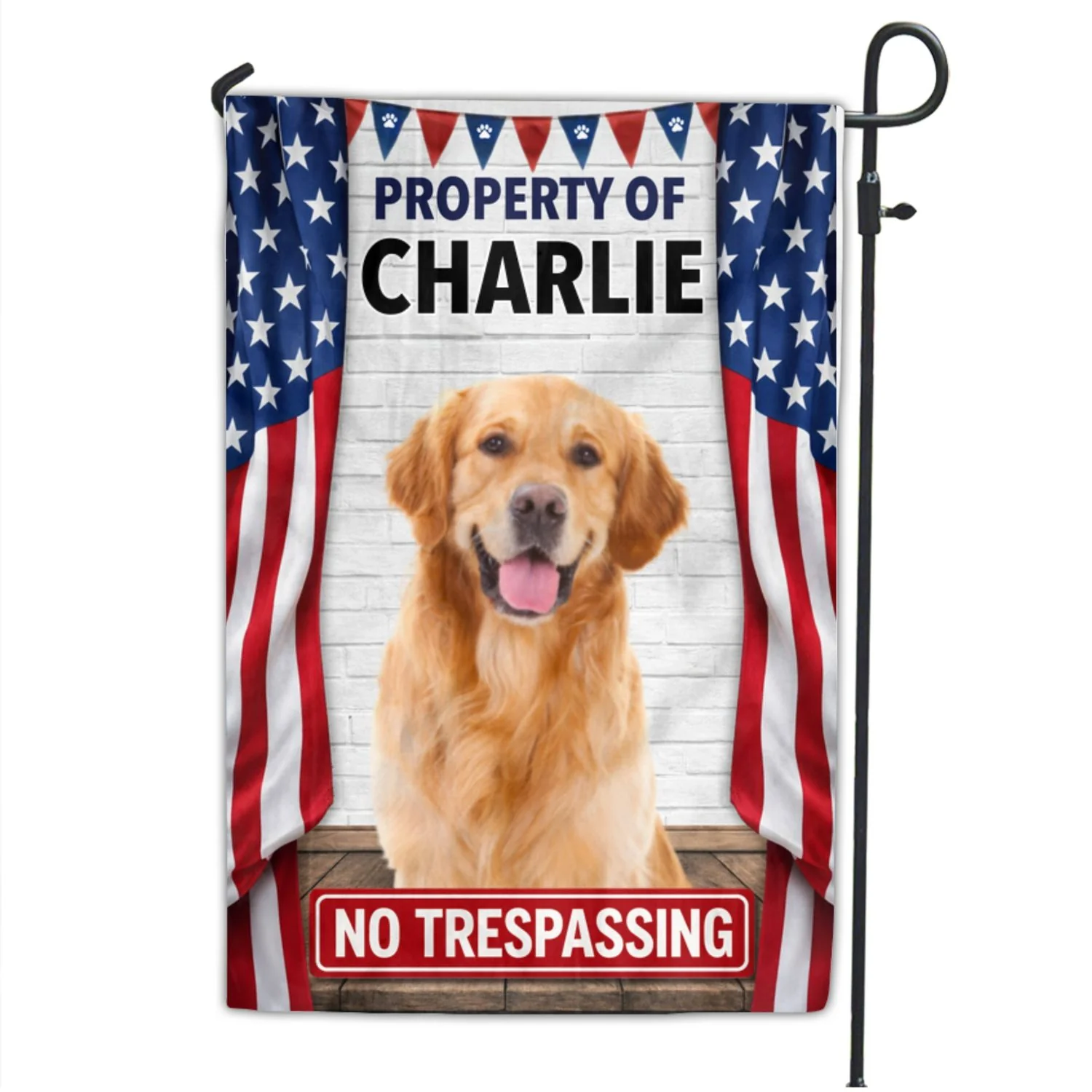 Welcome To My Property Photo - Personalized Custom Flag - Image 2