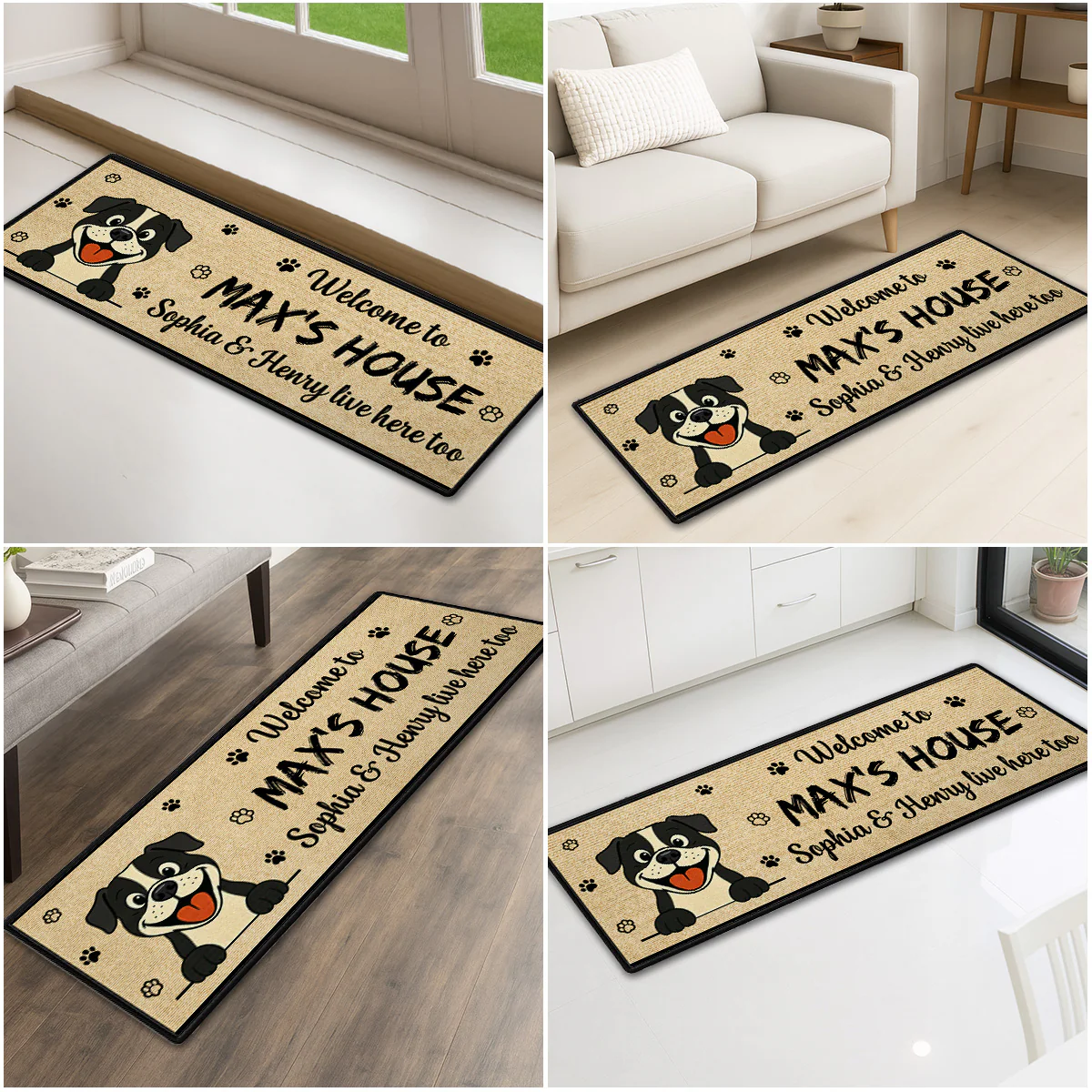 Welcome To My World - Personalized Custom Runner Rug - Image 2
