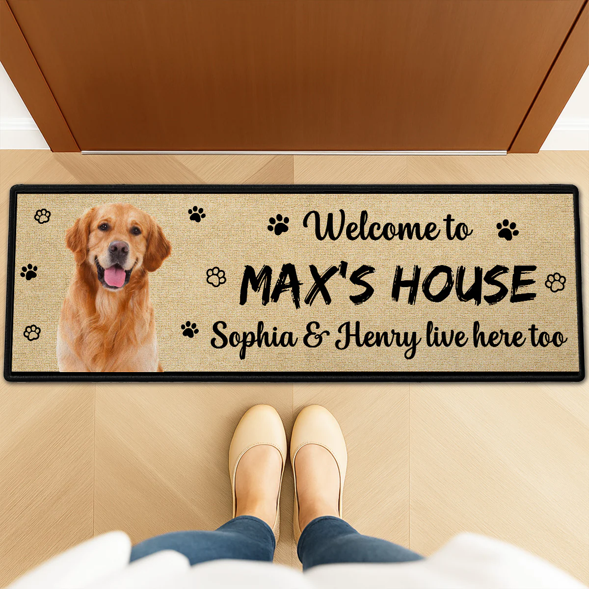 Welcome To My World Photo - Personalized Custom Runner Rug - Image 2