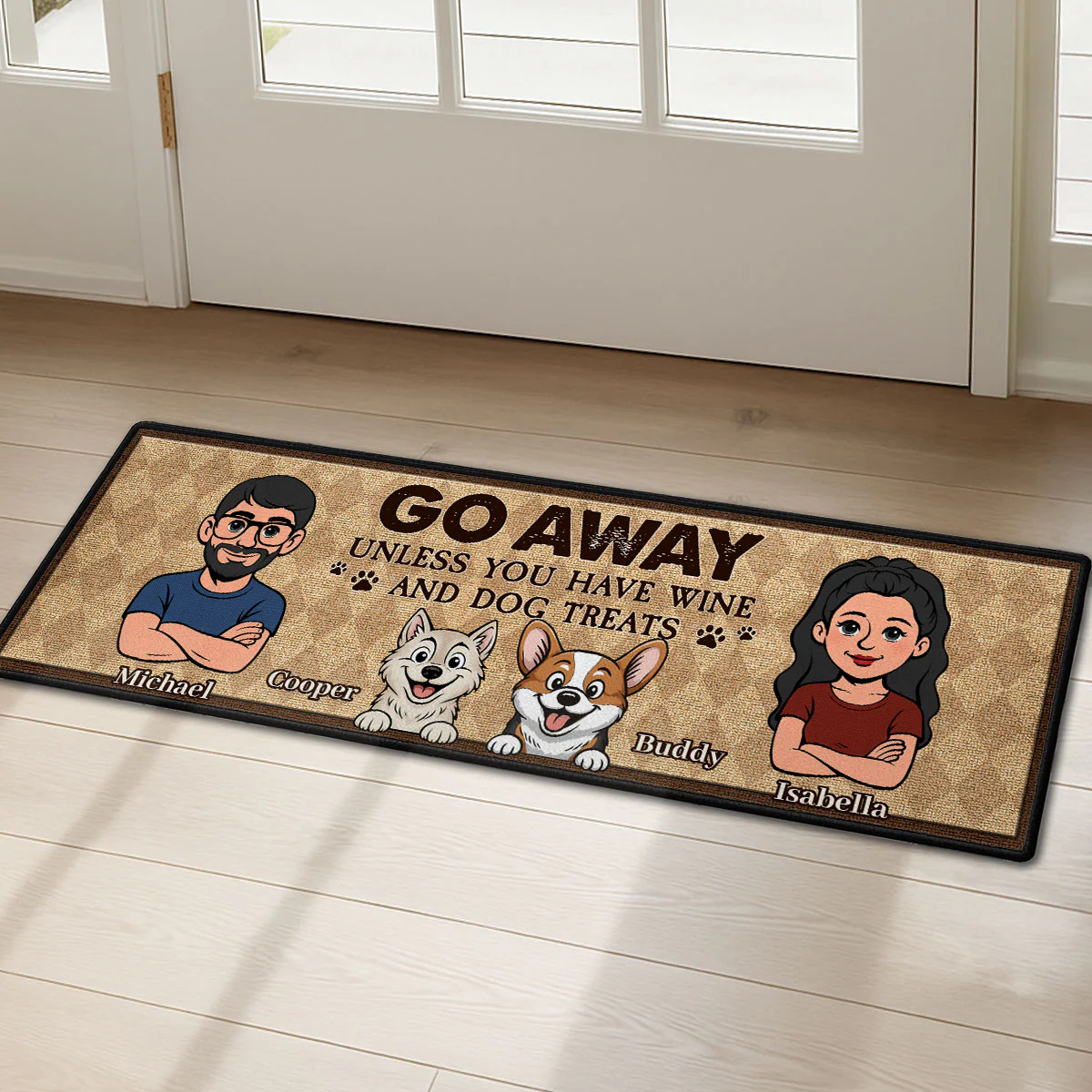 Welcome To Our Home - Personalized Custom Runner Rug