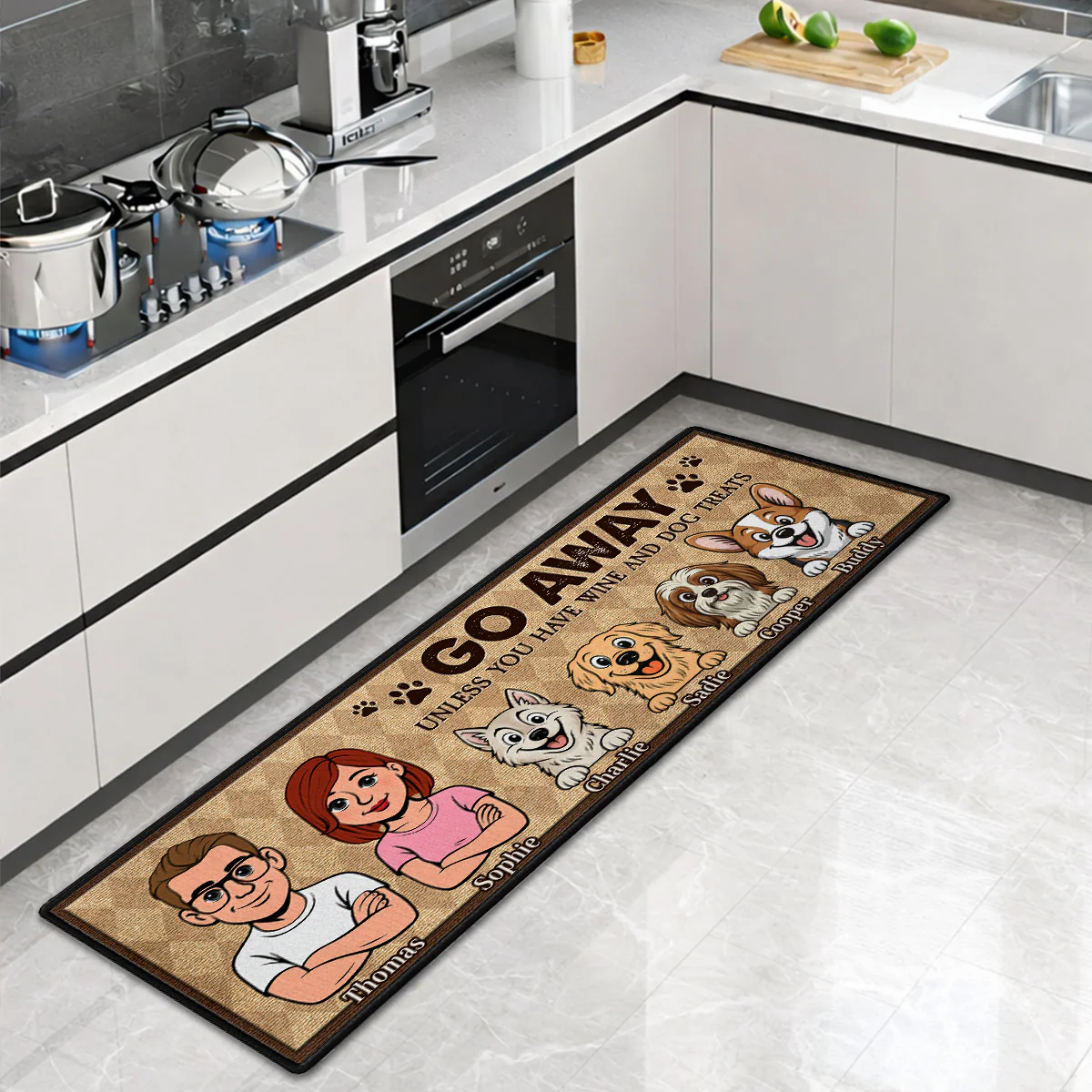Welcome To Our Home - Personalized Custom Runner Rug - Image 5