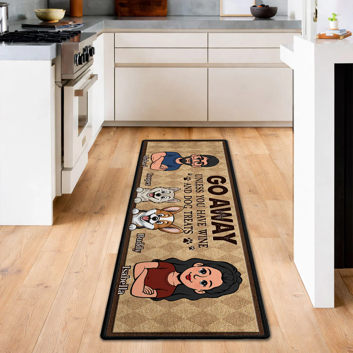 Welcome To Our Home - Personalized Custom Runner Rug - Image 6