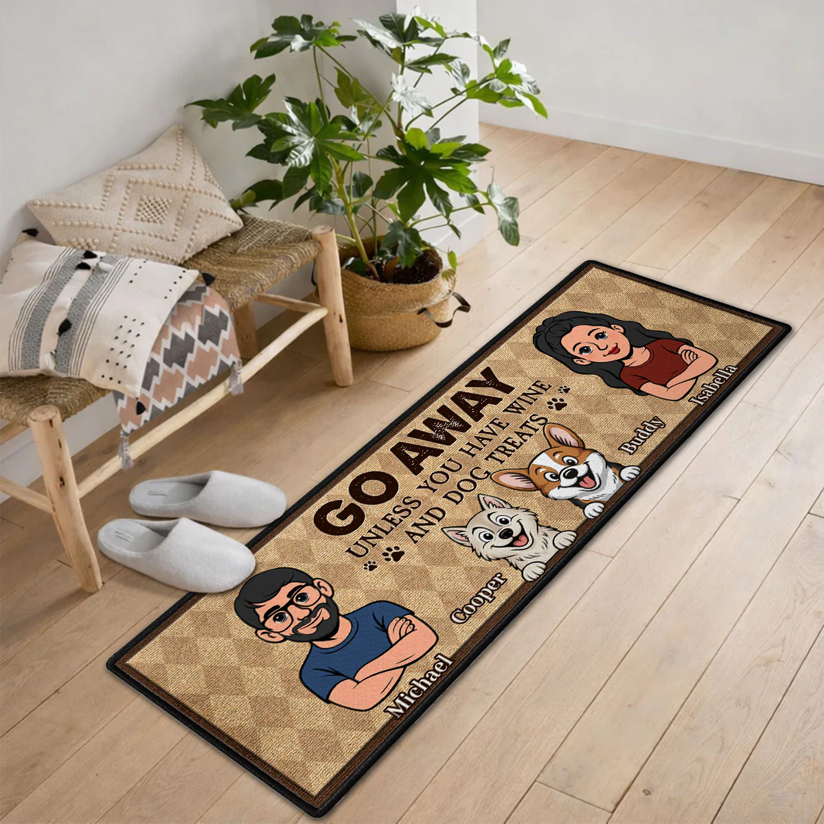 Welcome To Our Home - Personalized Custom Runner Rug - Image 7