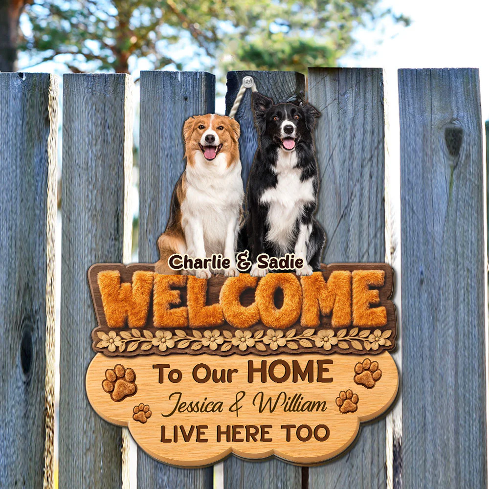 Welcome To Our Home Photo - Personalized Custom Wood Sign