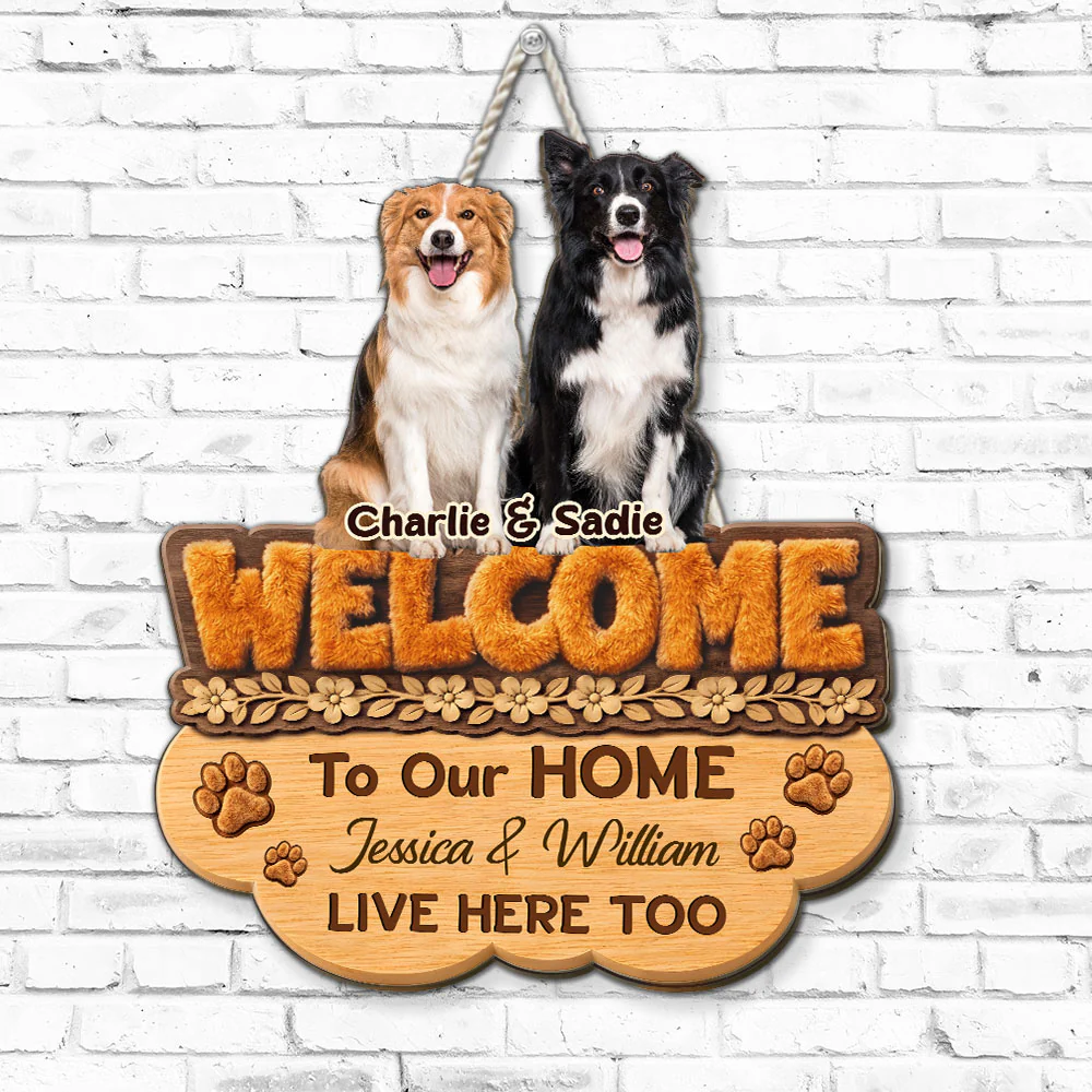 Welcome To Our Home Photo - Personalized Custom Wood Sign - Image 4