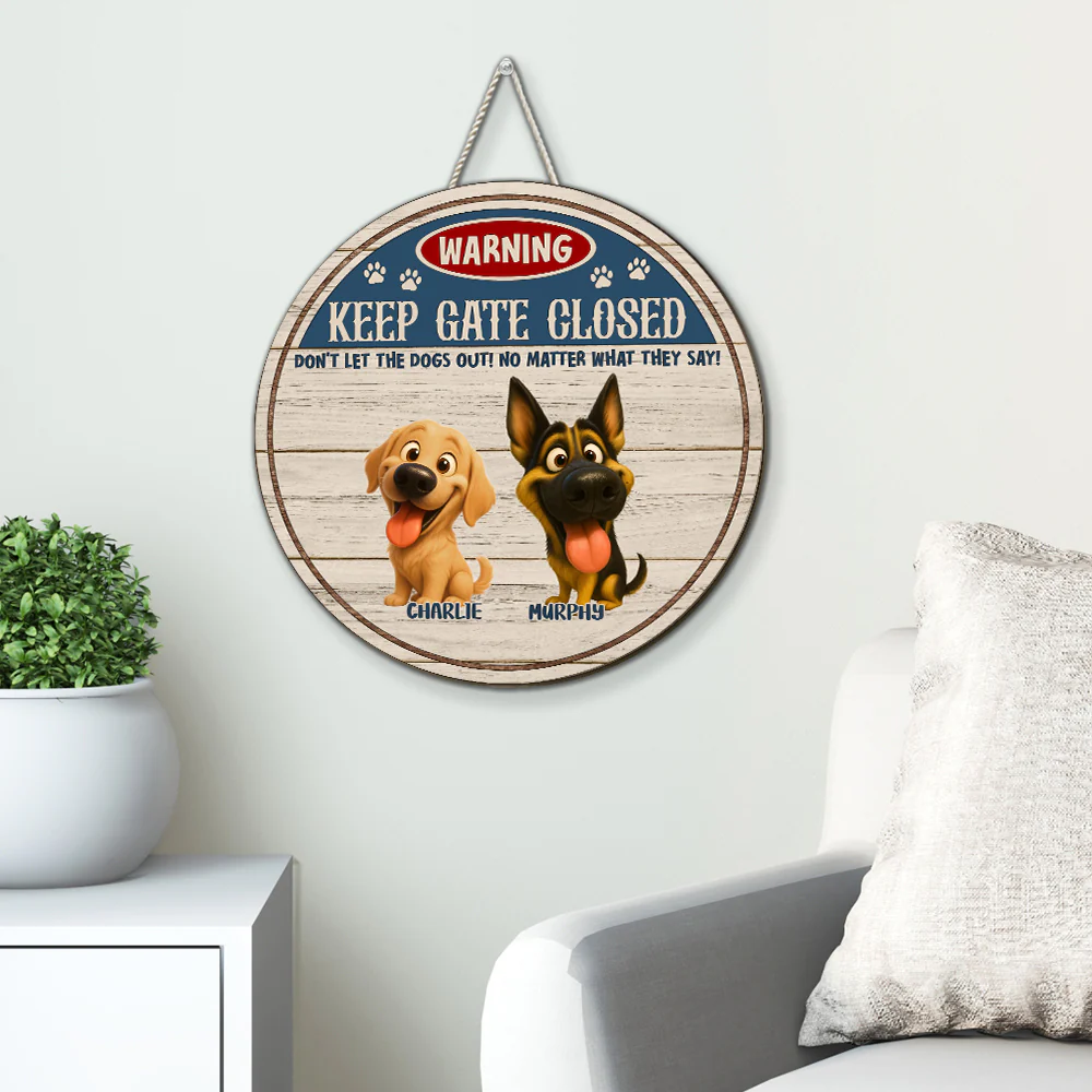 Welcome To The Dog House - Personalized Custom Wood Sign - Image 3