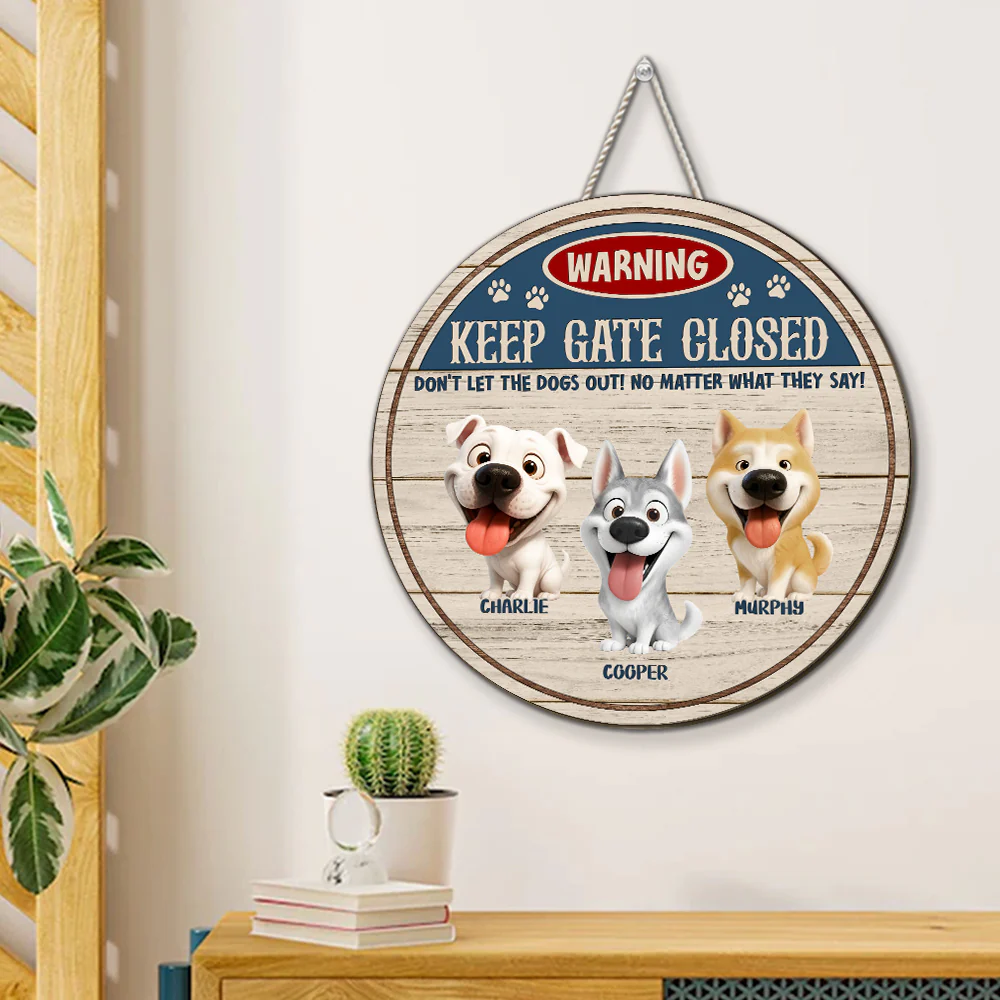 Welcome To The Dog House - Personalized Custom Wood Sign - Image 4