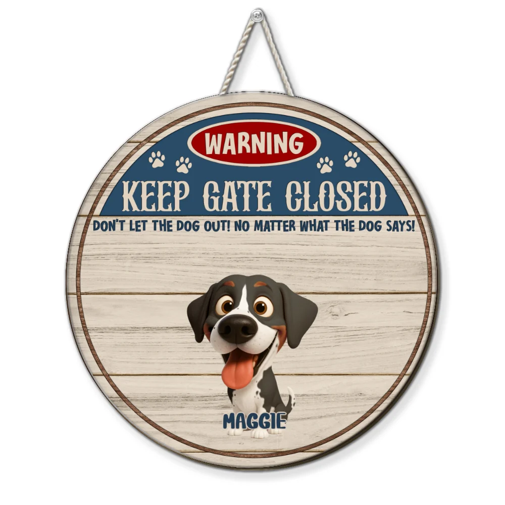 Welcome To The Dog House - Personalized Custom Wood Sign - Image 8