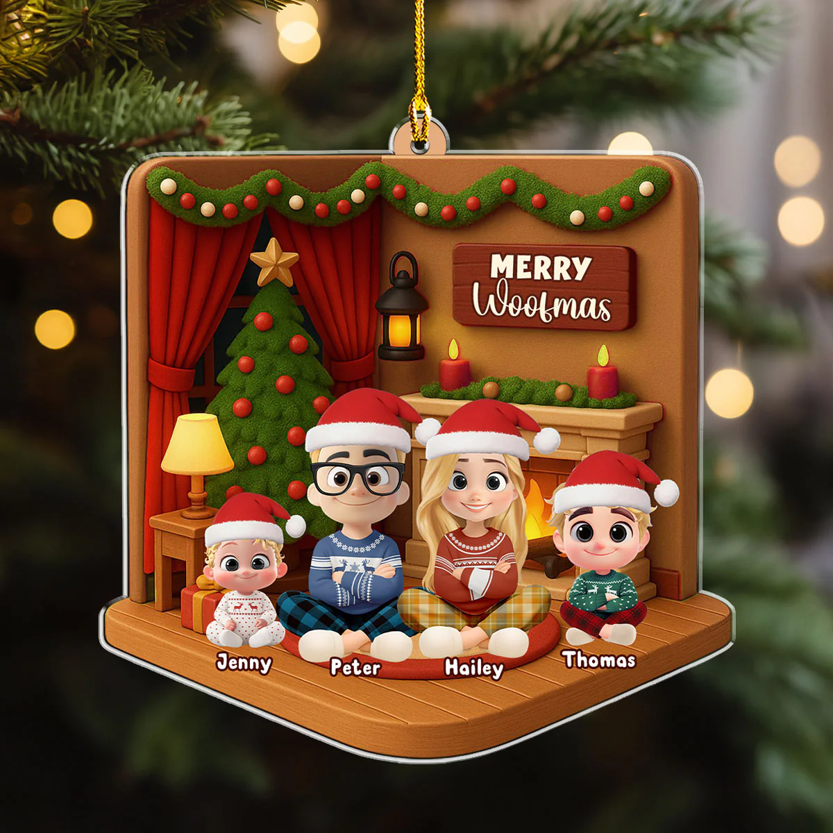 We've Got The Christmas Joy - Personalized Custom 3D Effect Acrylic Ornament