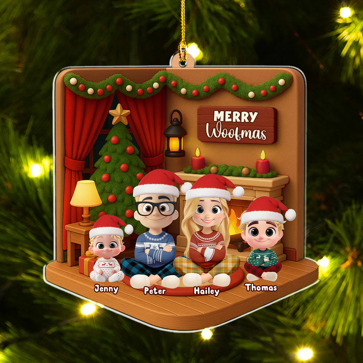 We've Got The Christmas Joy - Personalized Custom 3D Effect Acrylic Ornament - Image 5