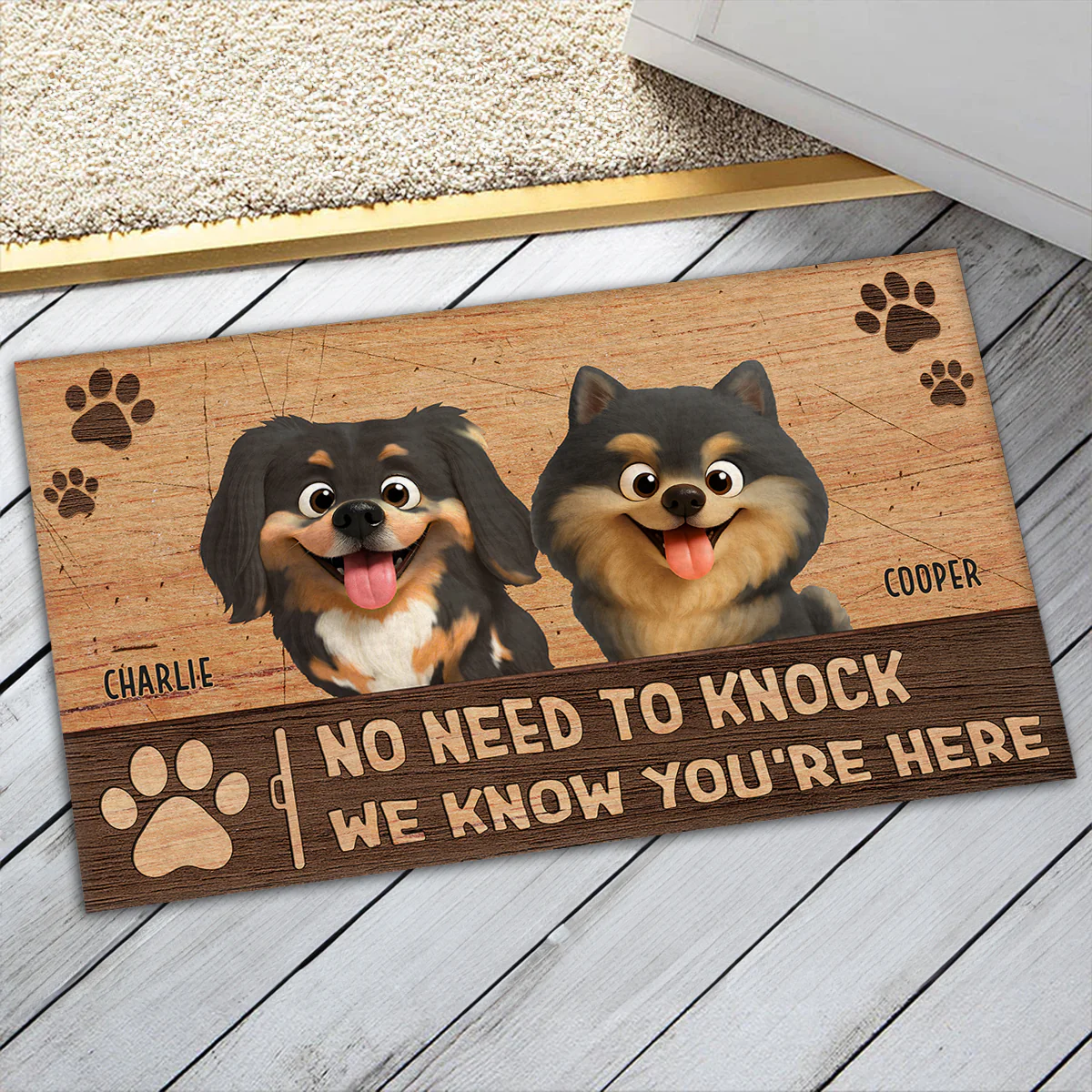 What You Here For - Personalized Custom Doormat - Image 3