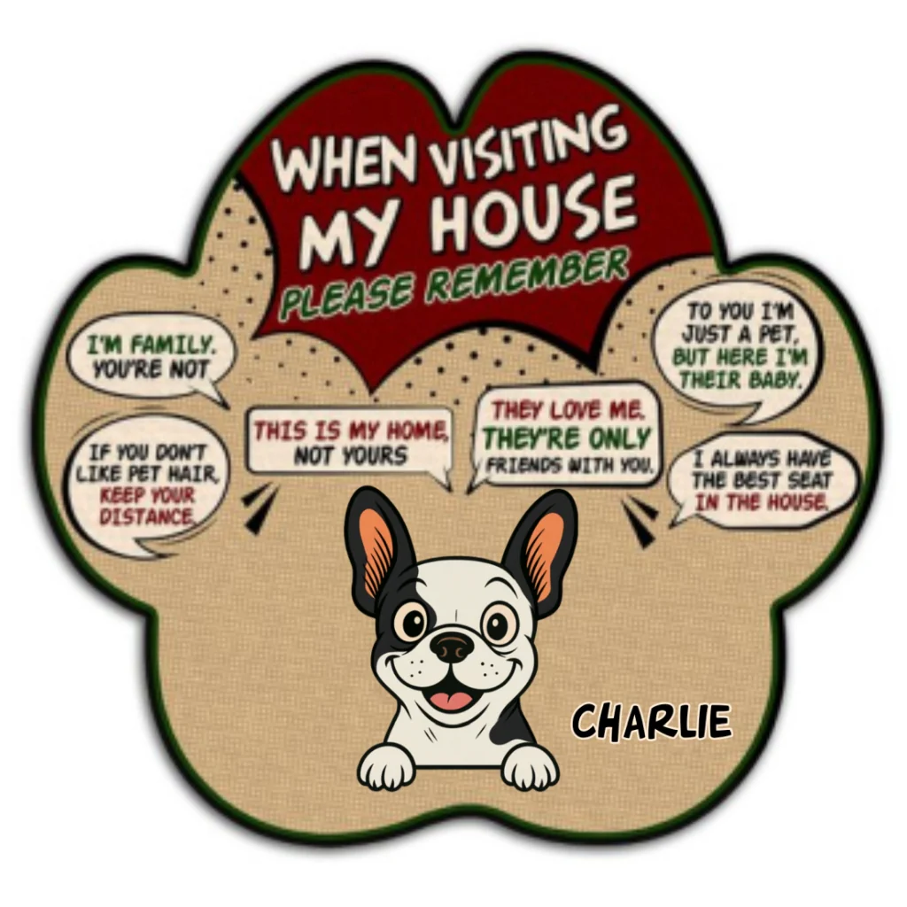 When Visit Pet House Retro - Personalized Custom Doormat - Image 8