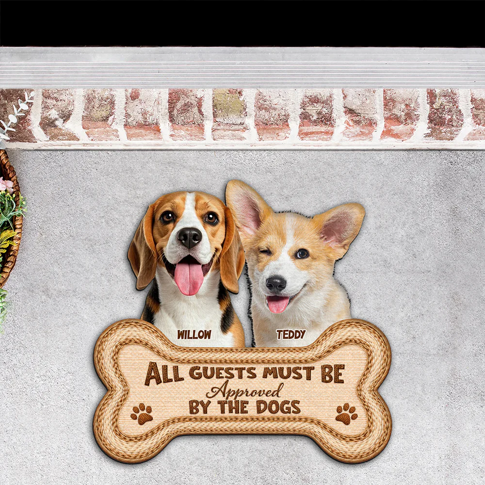 Where Humans And Dogs Belong Photo - Personalized Custom Doormat - Image 5