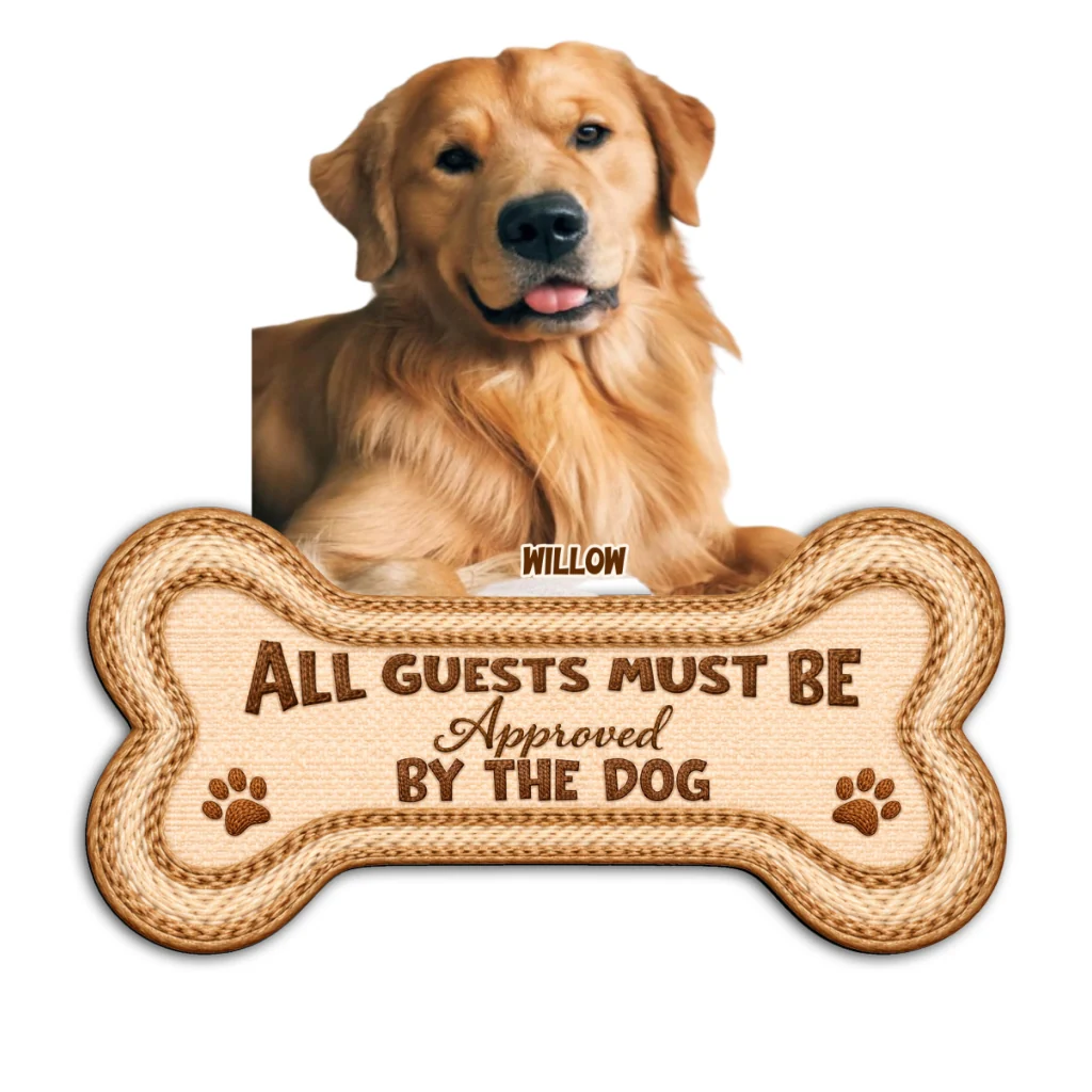Where Humans And Dogs Belong Photo - Personalized Custom Doormat - Image 8