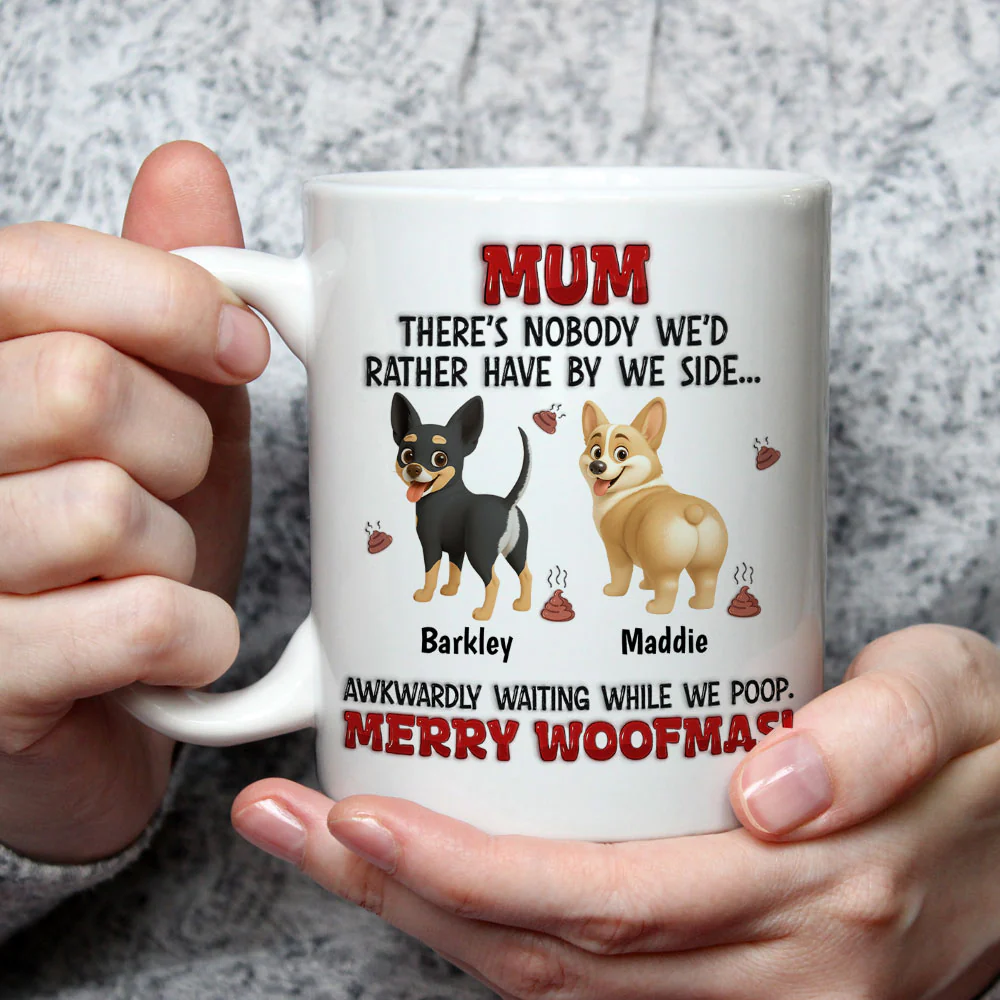 While I Am Pooping - Personalized Custom 3D Inflated Effect Mug - Image 2