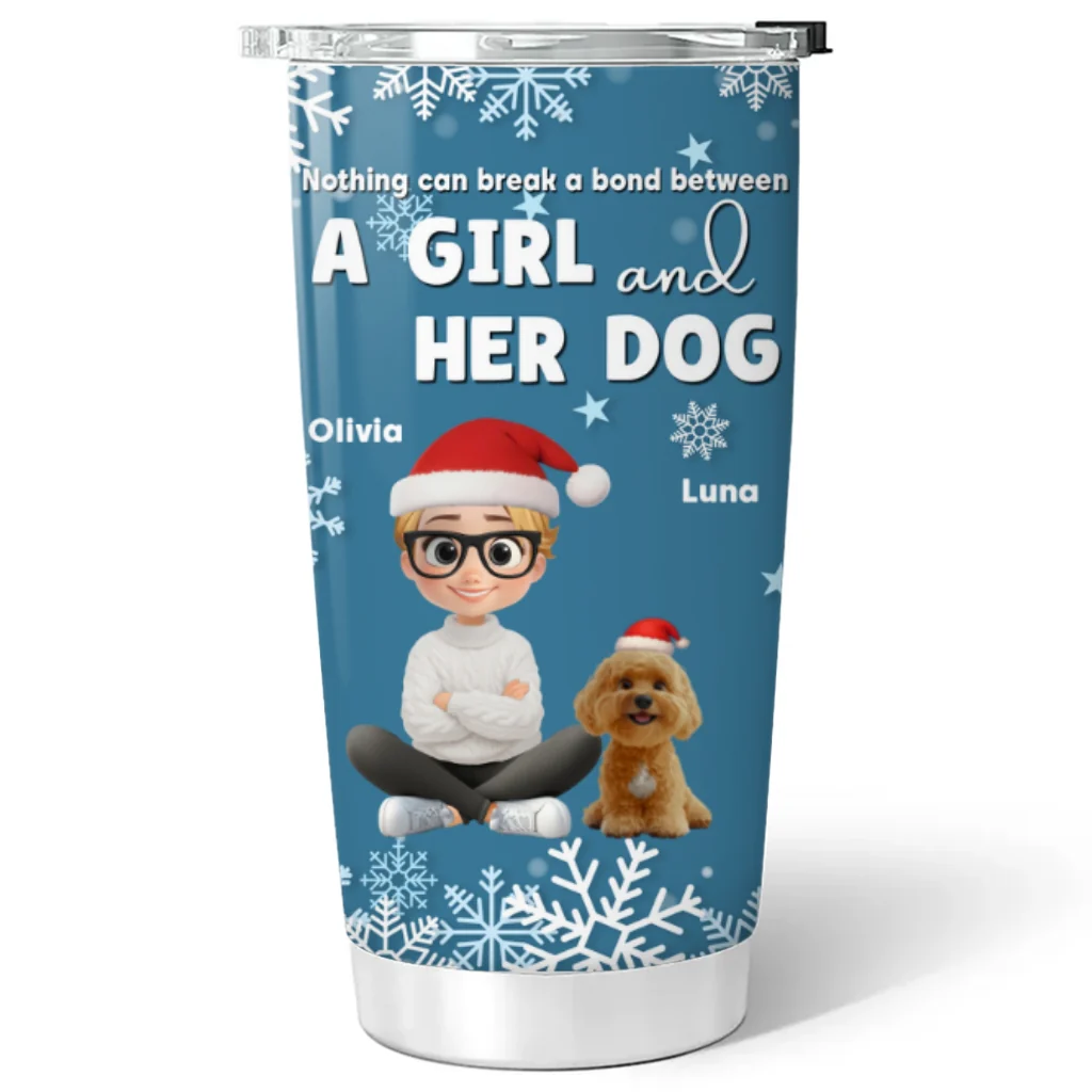 White Christmas - Personalized Custom Tumbler - Image 6
