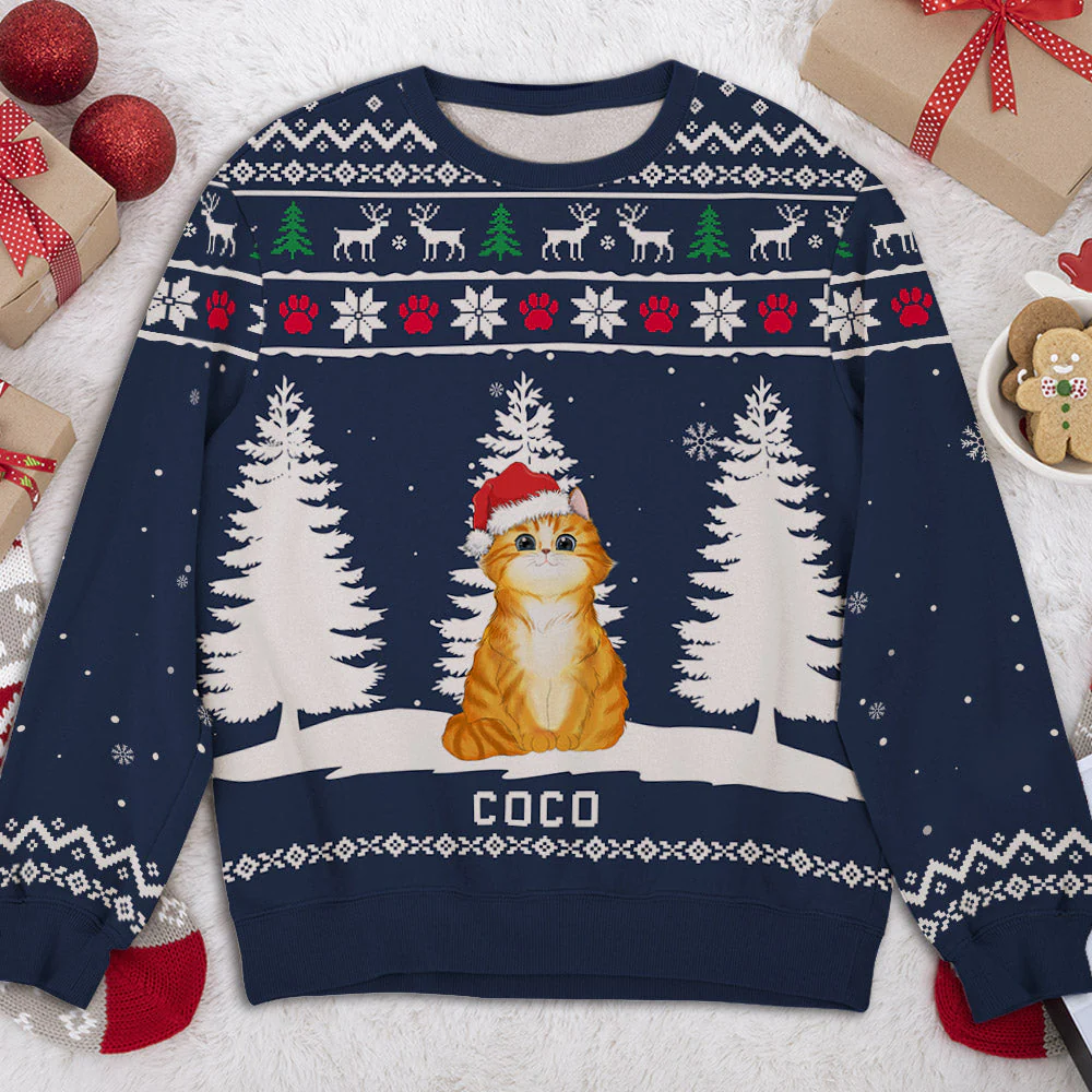Winter Pet - Personalized Custom All-Over-Print Sweatshirt - Image 2