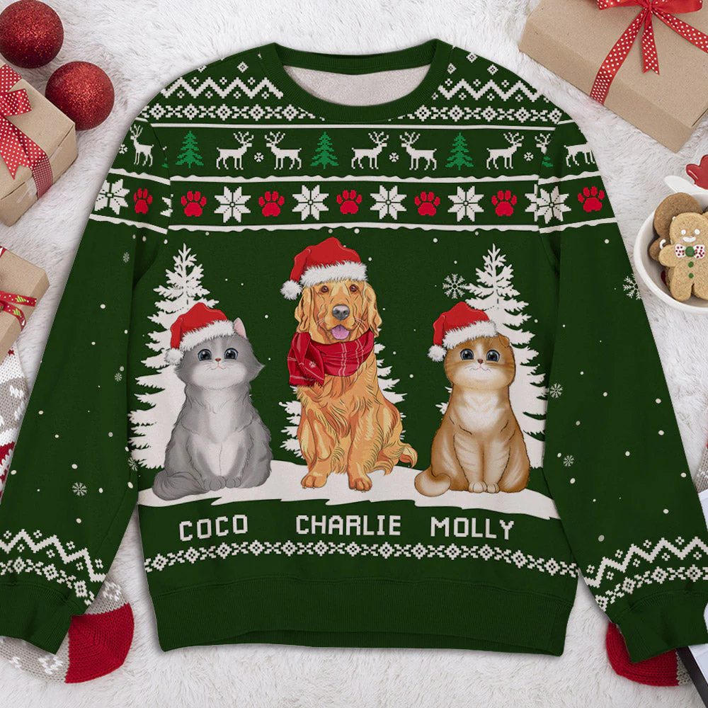 Winter Pet - Personalized Custom All-Over-Print Sweatshirt - Image 3