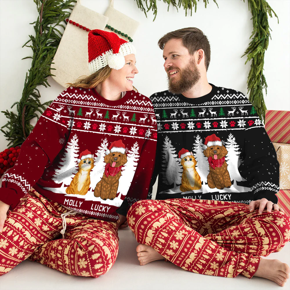 Winter Pet - Personalized Custom All-Over-Print Sweatshirt - Image 5