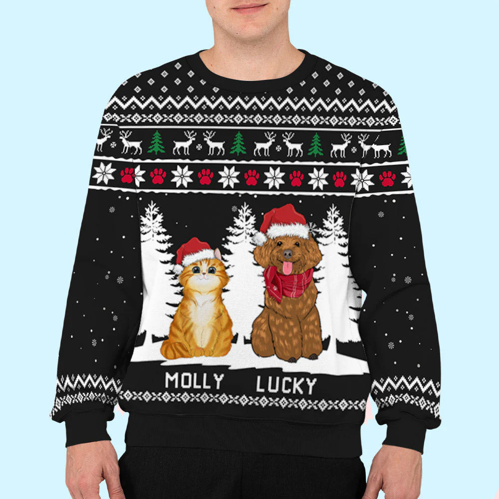 Winter Pet - Personalized Custom All-Over-Print Sweatshirt - Image 6