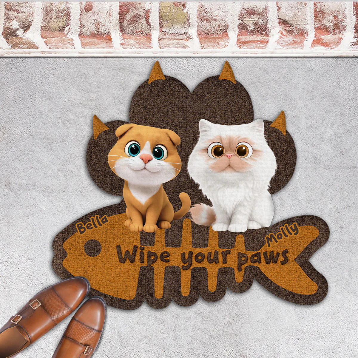 Wipe Up Cat Paws - Personalized Custom Doormat - Image 4