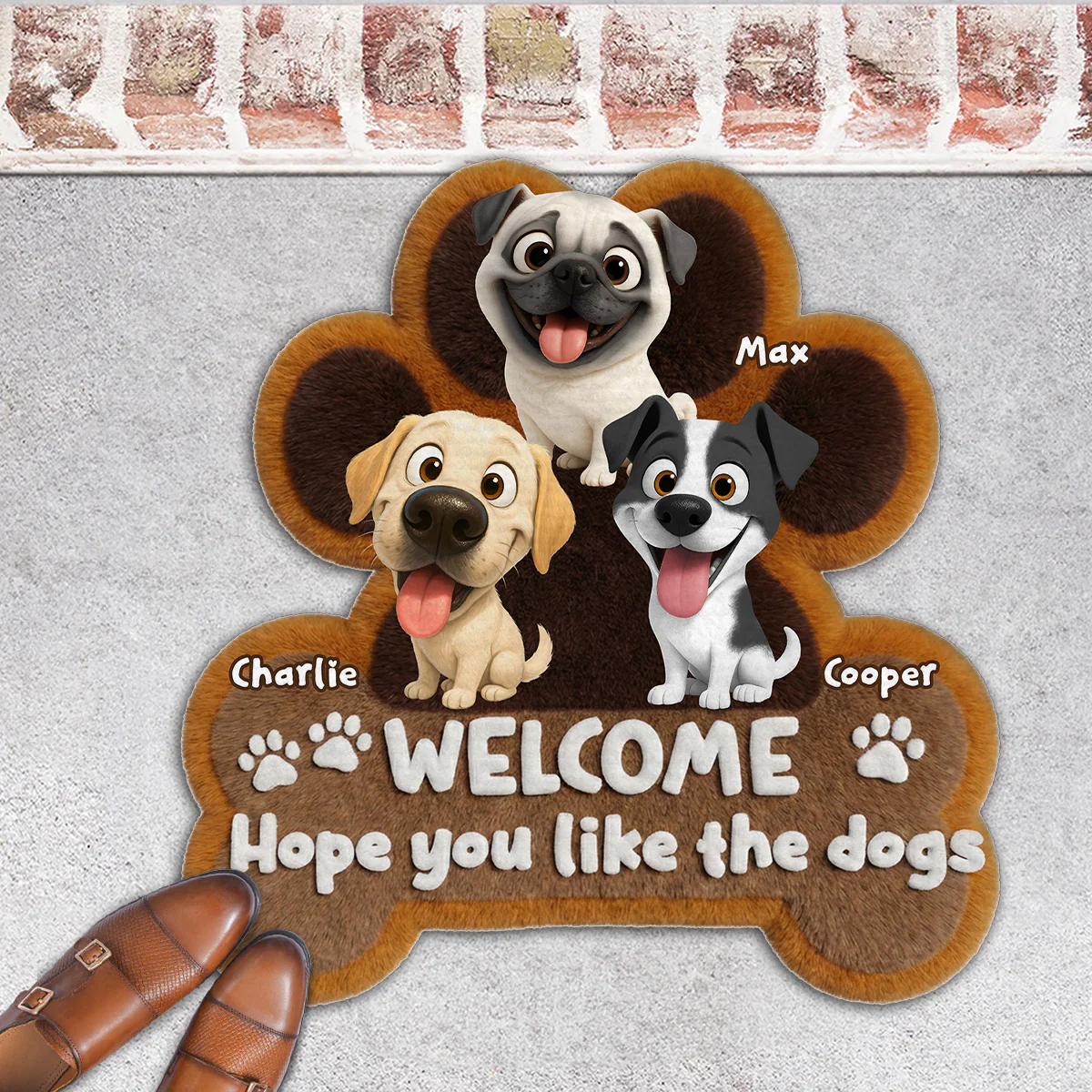 Wipe Up Paws - Personalized Custom 3D Effect Doormat - Image 4