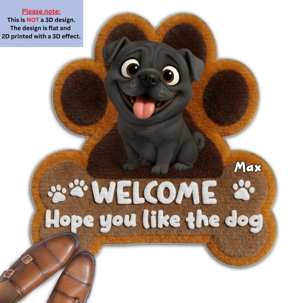 Wipe Up Paws - Personalized Custom 3D Effect Doormat - Image 6