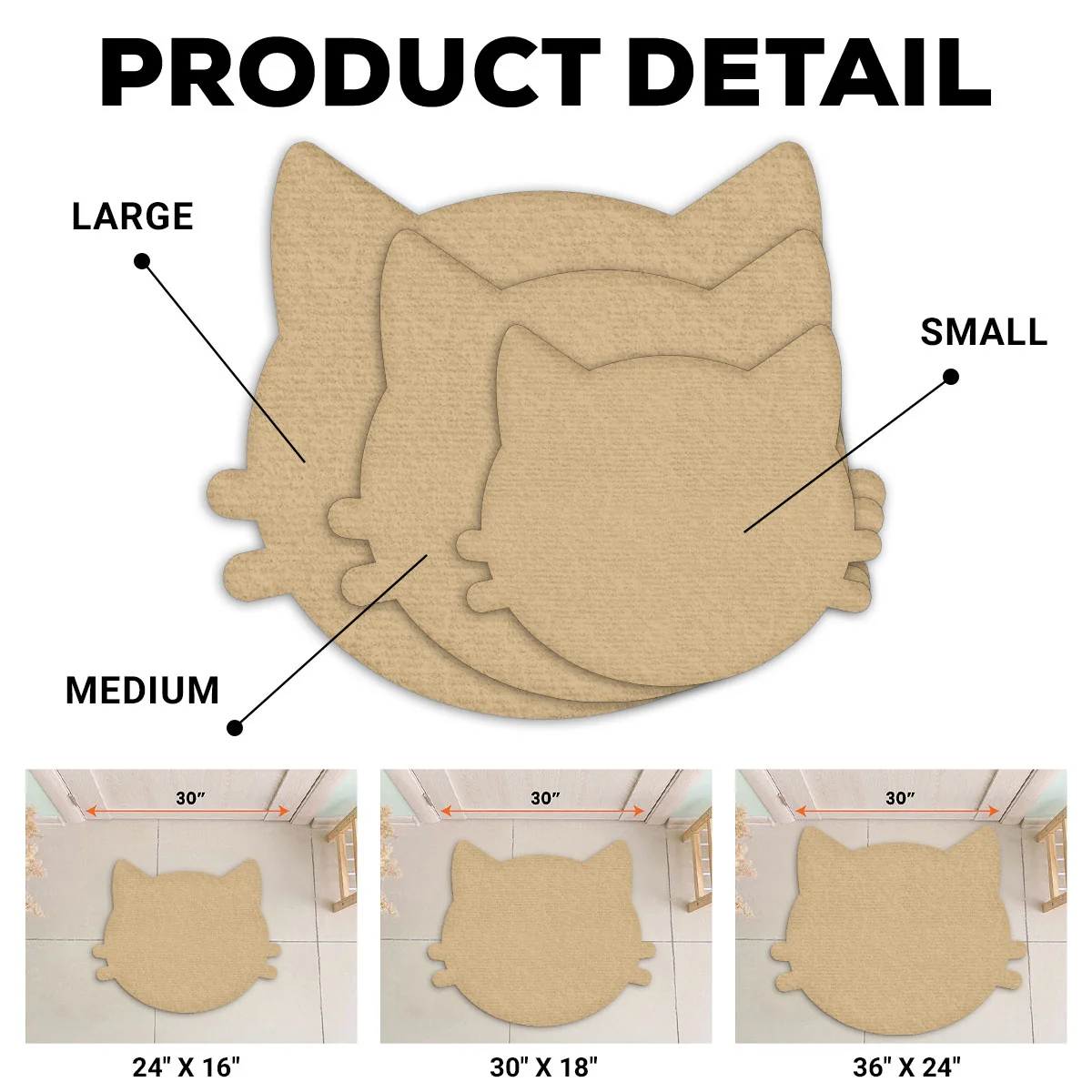 Wipe Up Paws Photo - Personalized Custom 3D Effect Doormat - Image 3