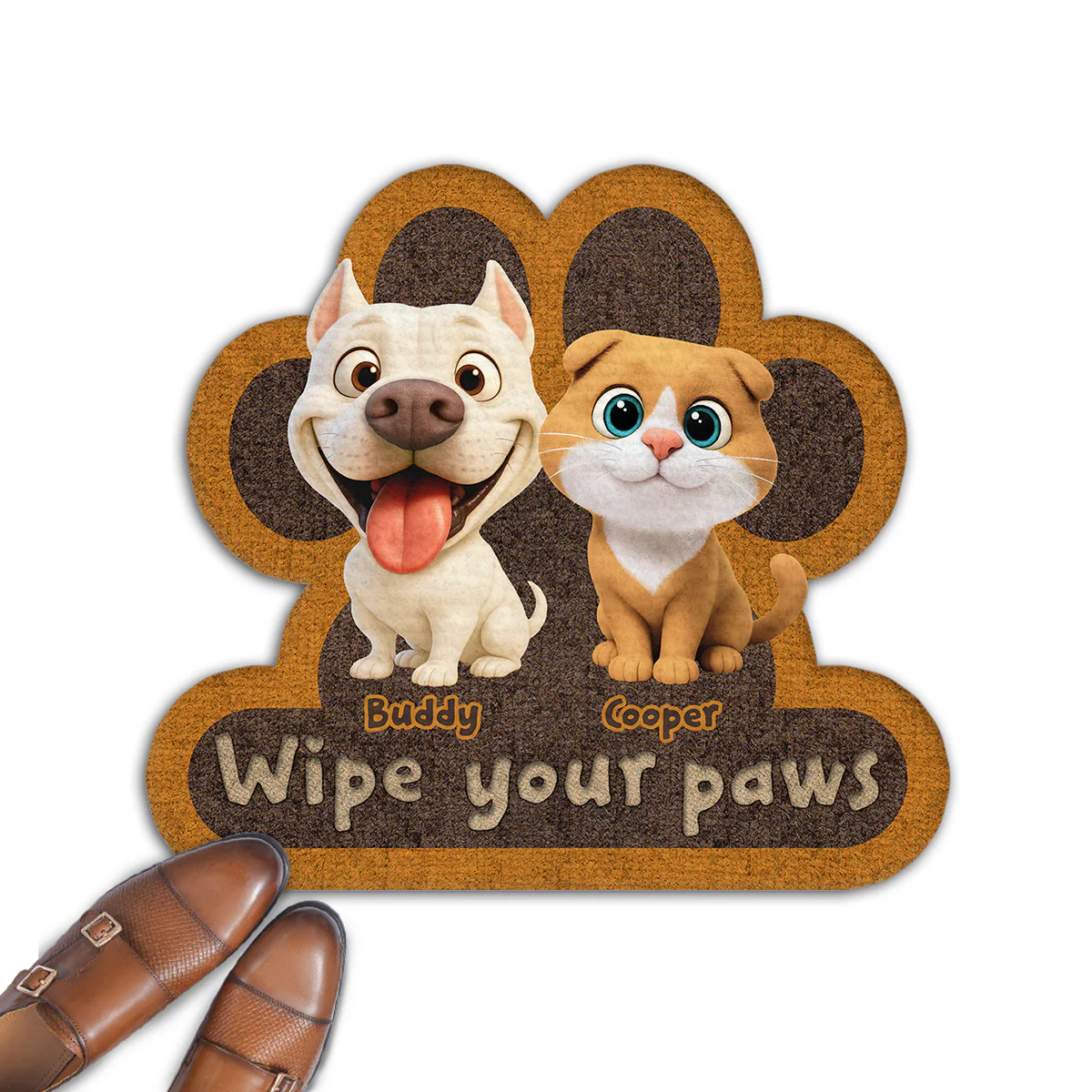 Wipe Up Your Paws - Personalized Custom Doormat